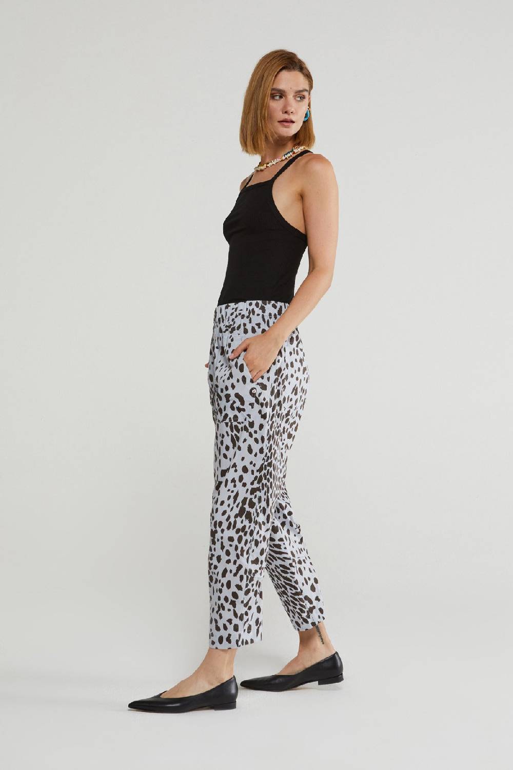 Ottod'Ame Animalier Cotton Trousers