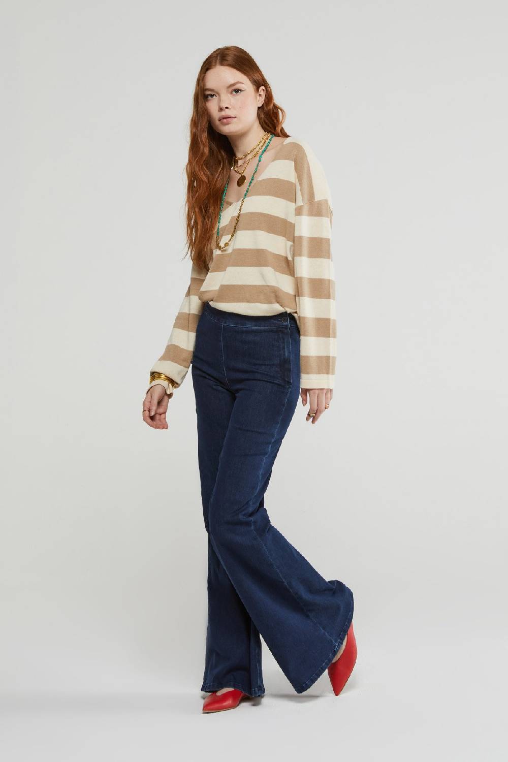 Ottod'Ame Bell Bottom Jeans