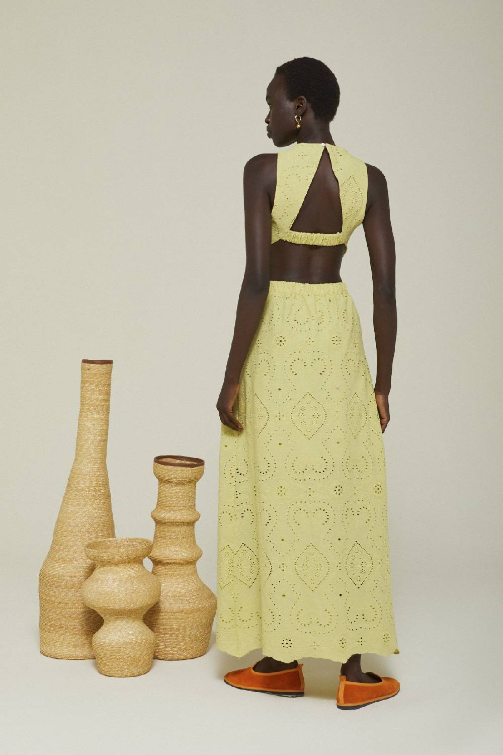 Ottod'Ame Broderie Anglaise Long Dress