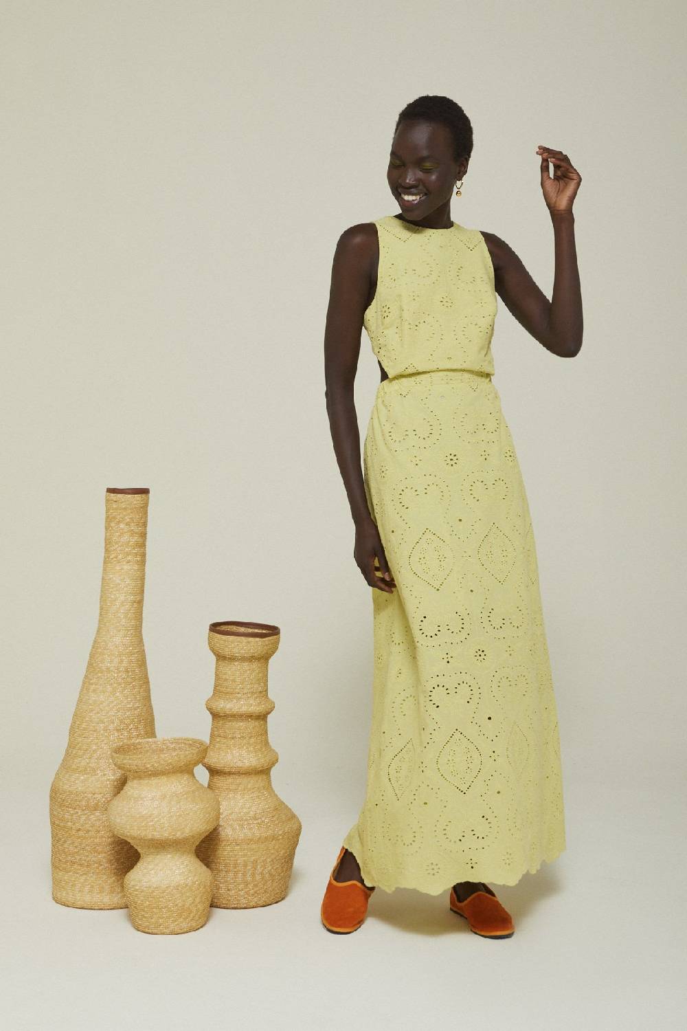 Ottod'Ame Broderie Anglaise Long Dress