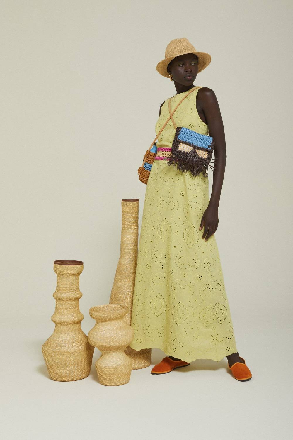 ottod'Ame Broderie anglaise long dress