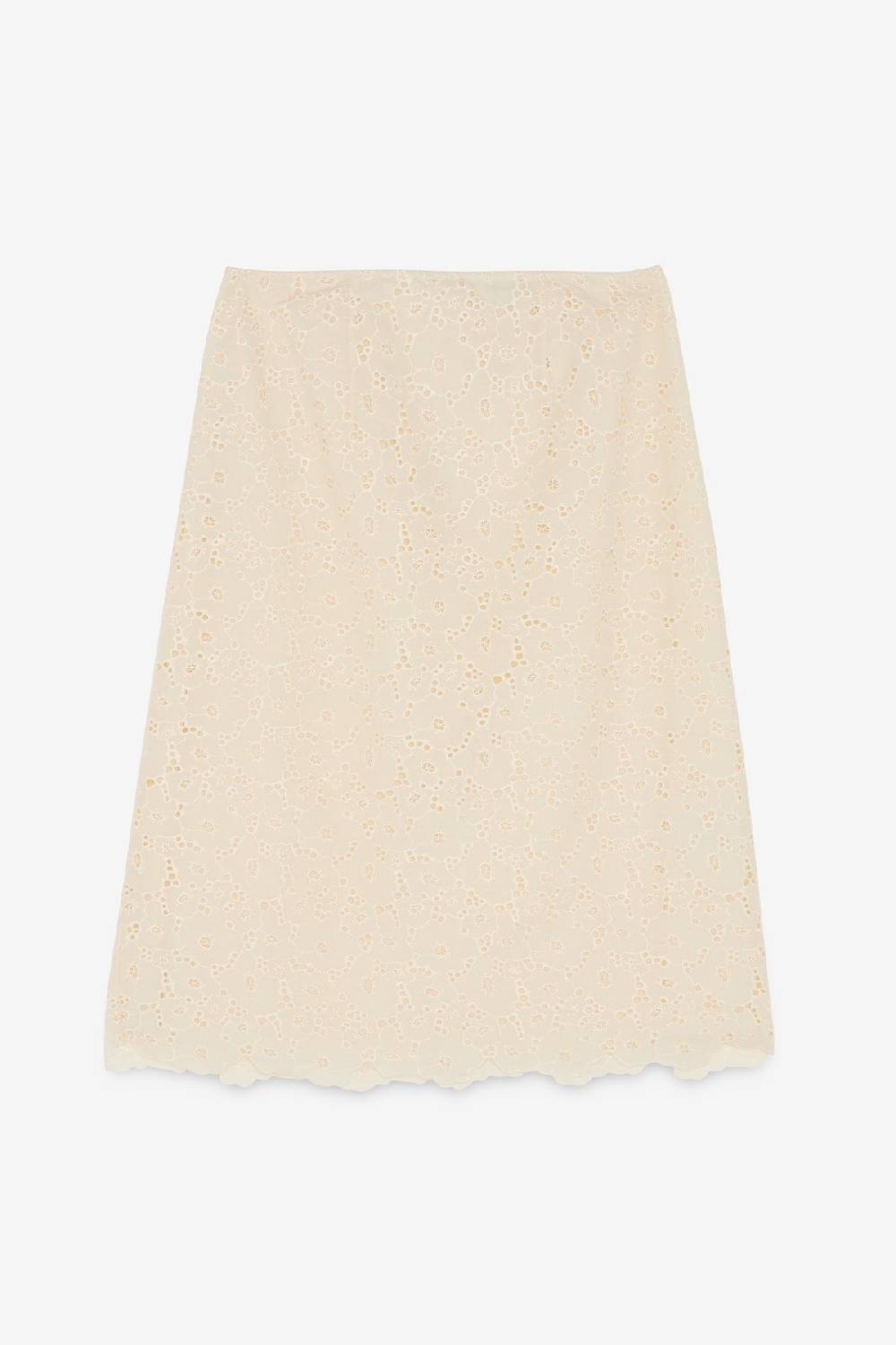 Ottod'Ame Broderie Anglaise Midi Skirt