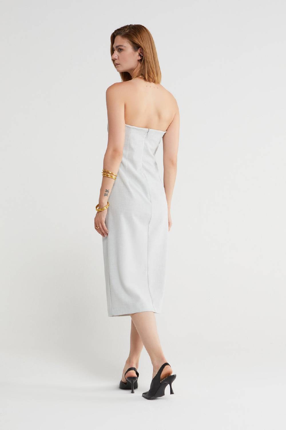 Ottod'Ame Bustier Dress With Slit