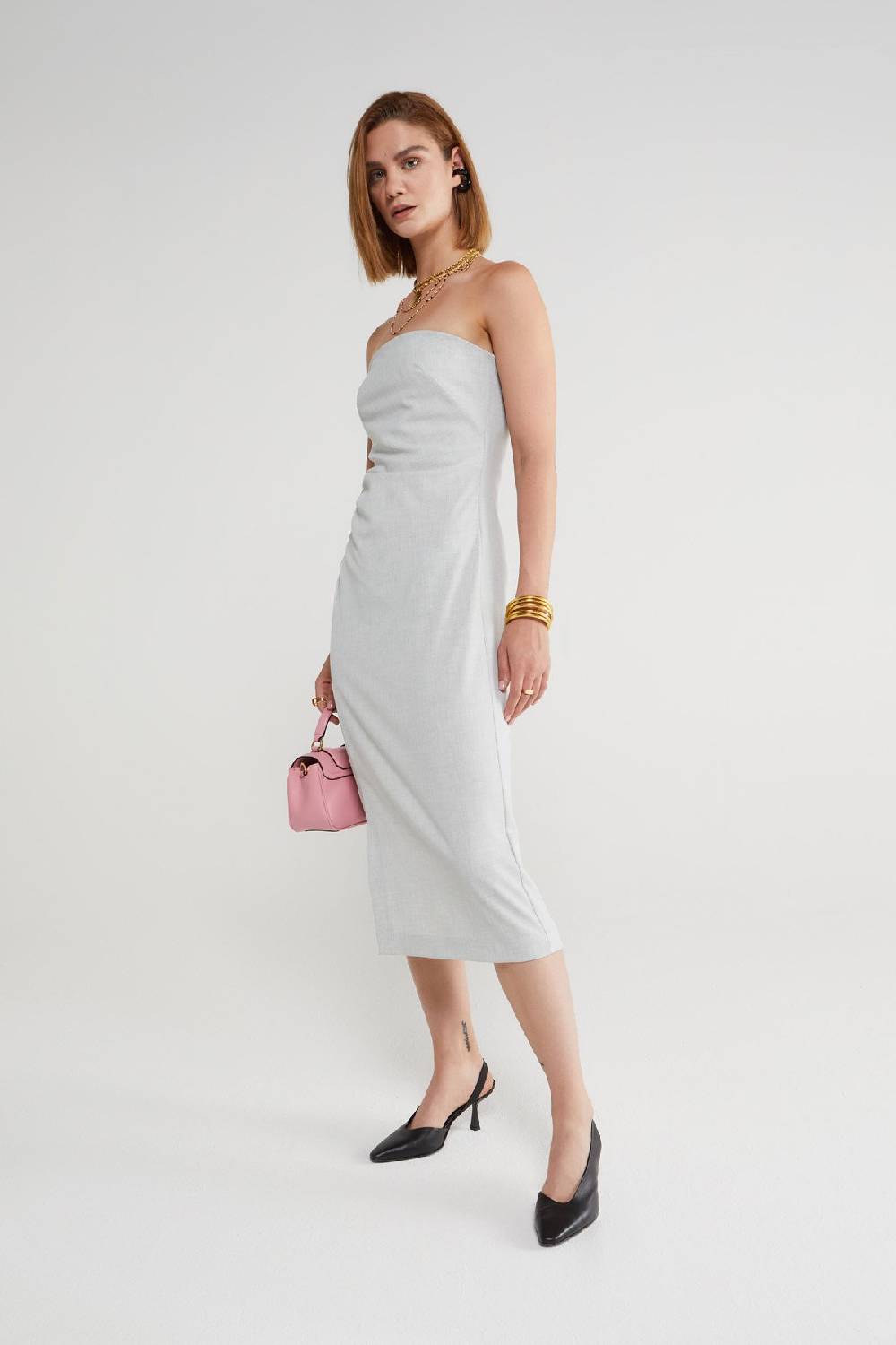 ottod'Ame Bustier dress with slit