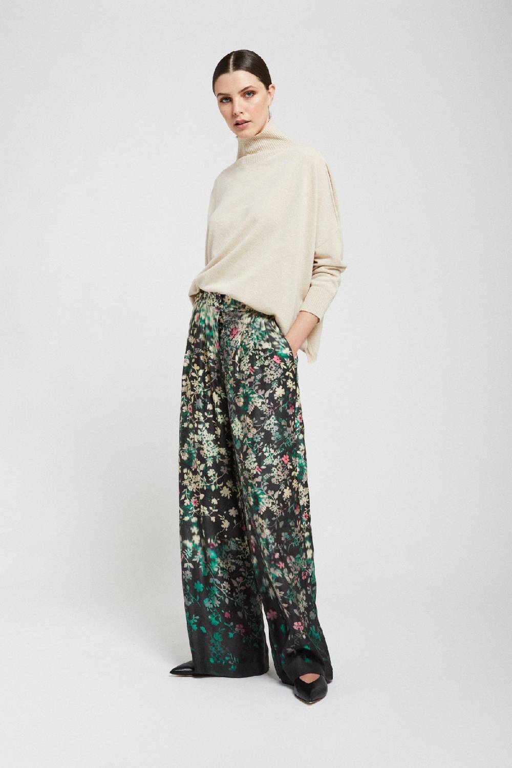 Ottod'Ame Cashmere Blend Flared Jumper