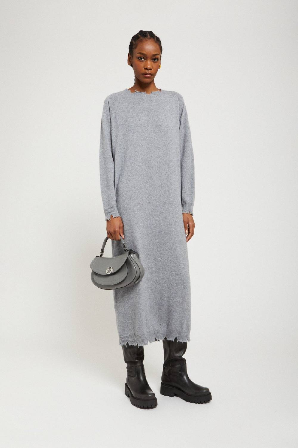 Ottod'Ame Cashmere Blend Long Dress