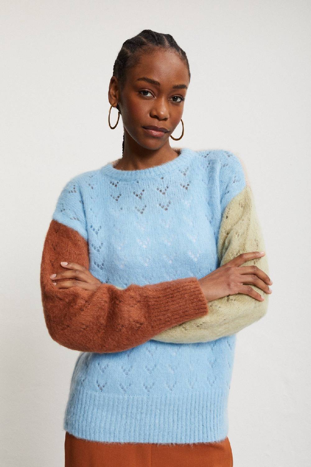 Ottod'Ame Cashmere Blend Multicolor Jumper