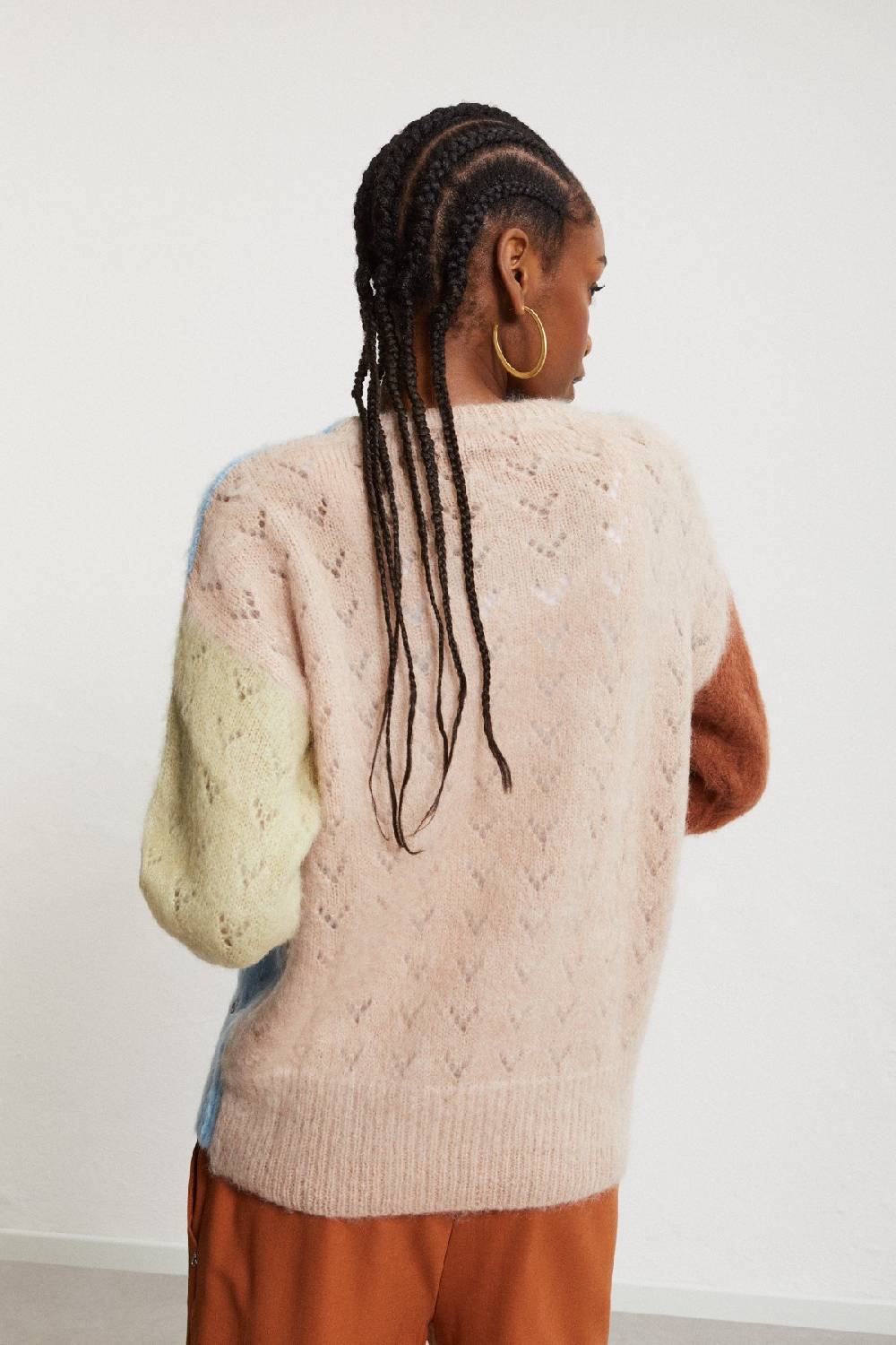 Ottod'Ame Cashmere Blend Multicolor Jumper