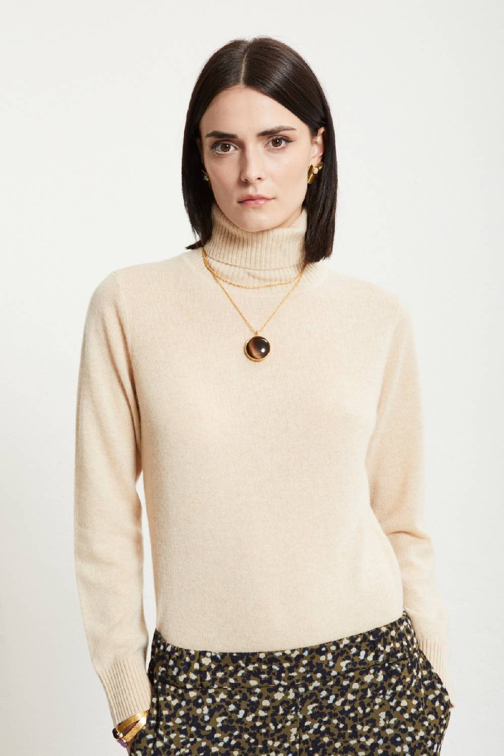 Ottod'Ame Cashmere Jumper With Turtleneck