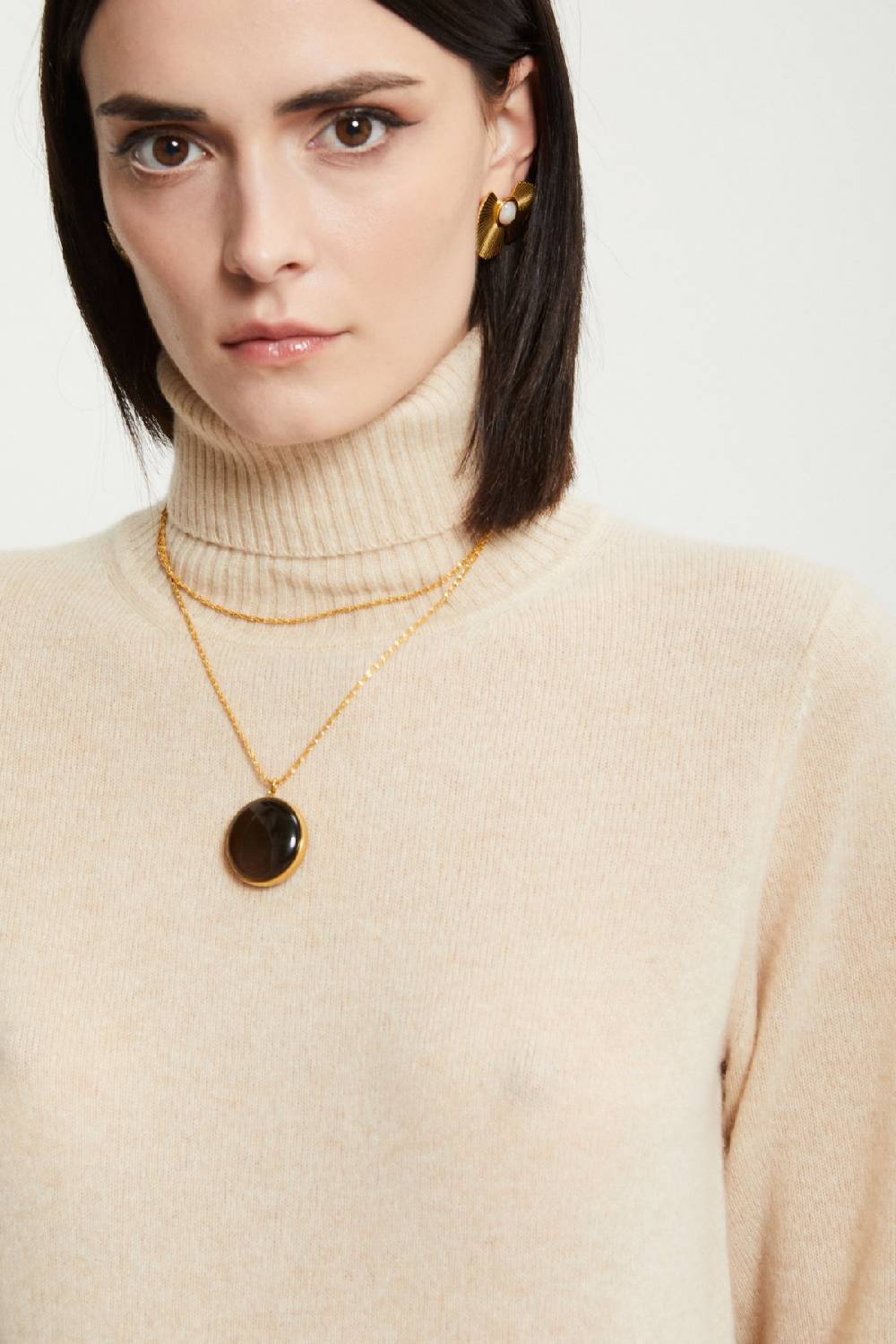Ottod'Ame Cashmere Jumper With Turtleneck