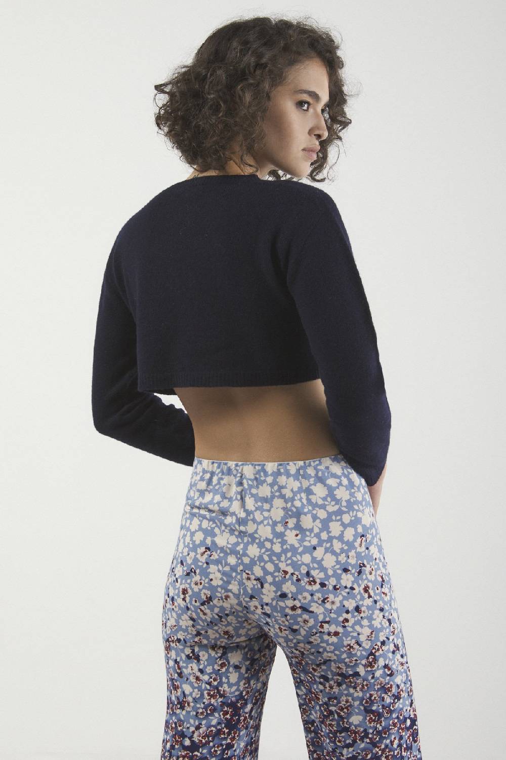 Ottod'Ame Cashmire Blend Cropped Sweater