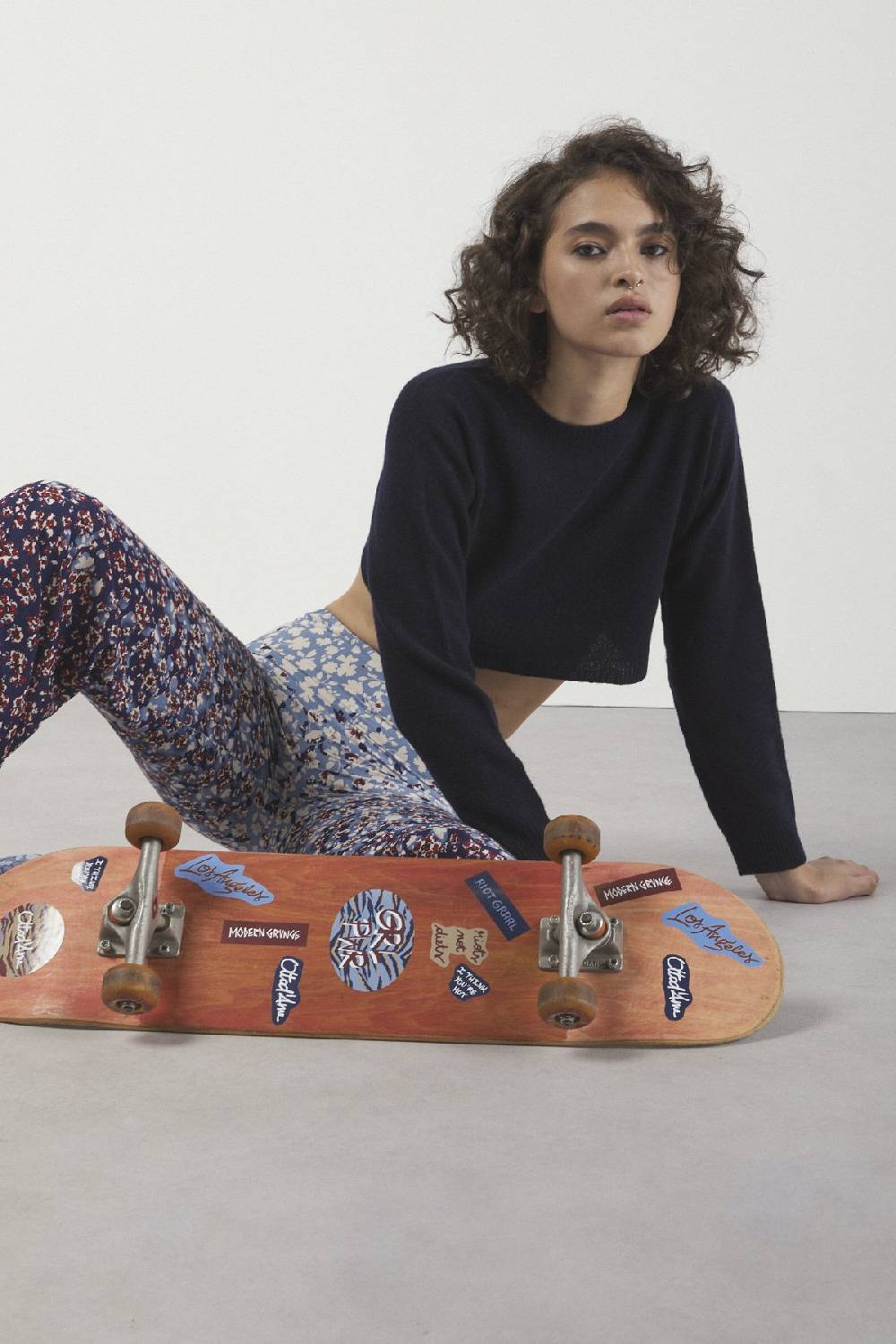 Ottod'Ame Cashmire Blend Cropped Sweater