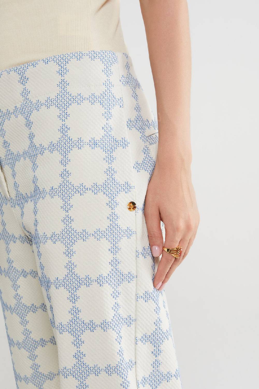 Ottod'Ame Cotton Cropped Trousers