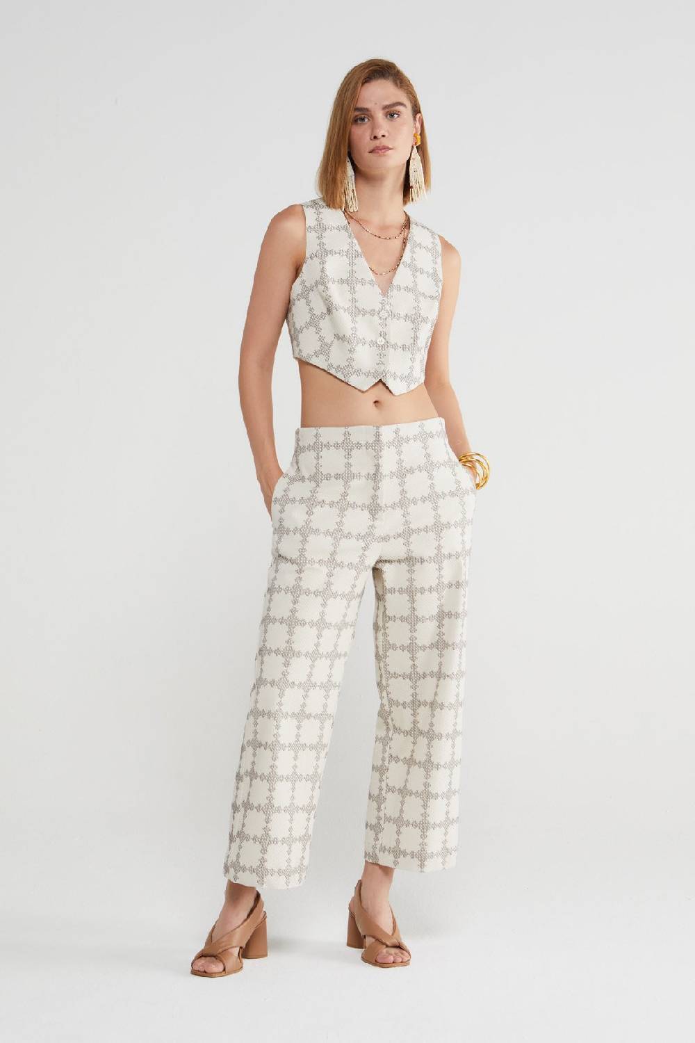 ottod'Ame Cotton cropped trousers