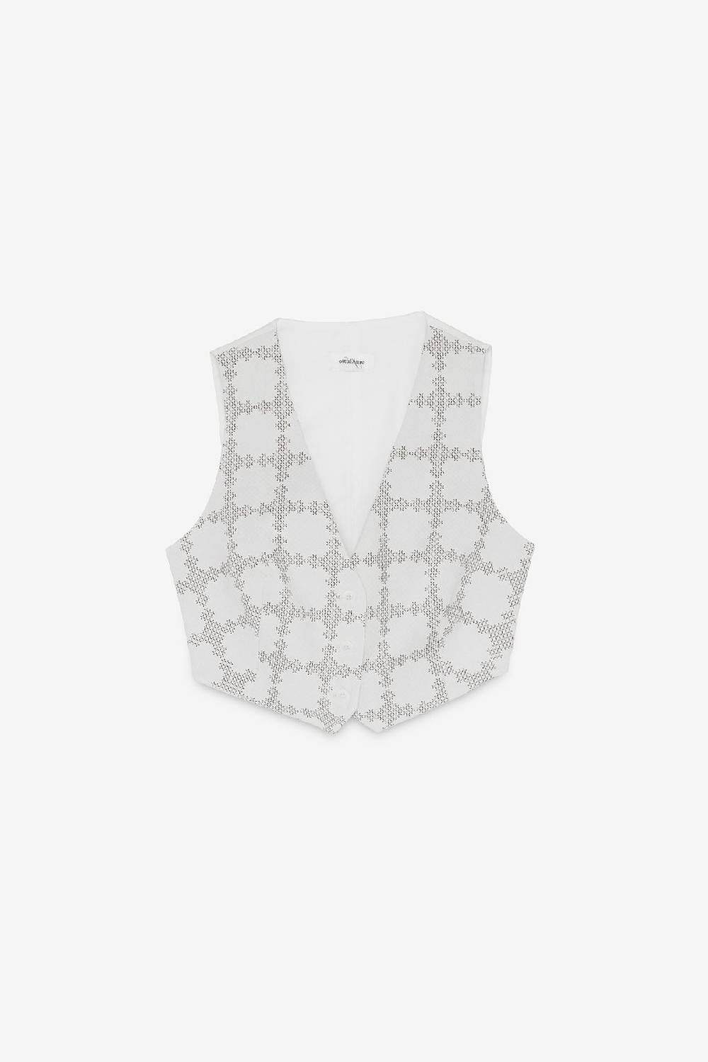 Ottod'Ame Cotton Cropped Waistcoat