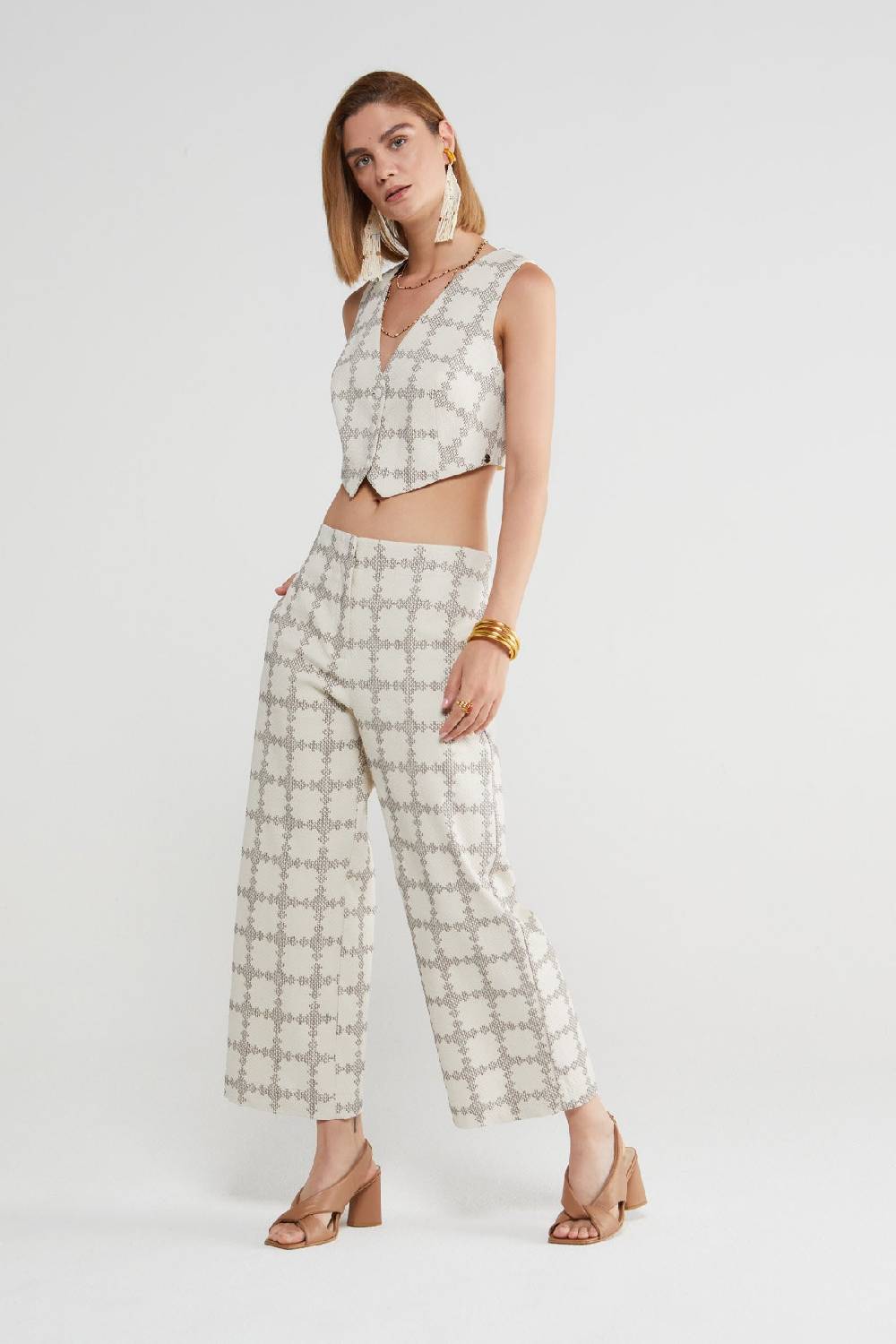 ottod'Ame Cotton cropped waistcoat