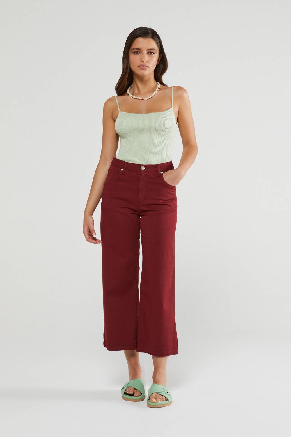 Ottod'Ame Cotton Flare Trousers