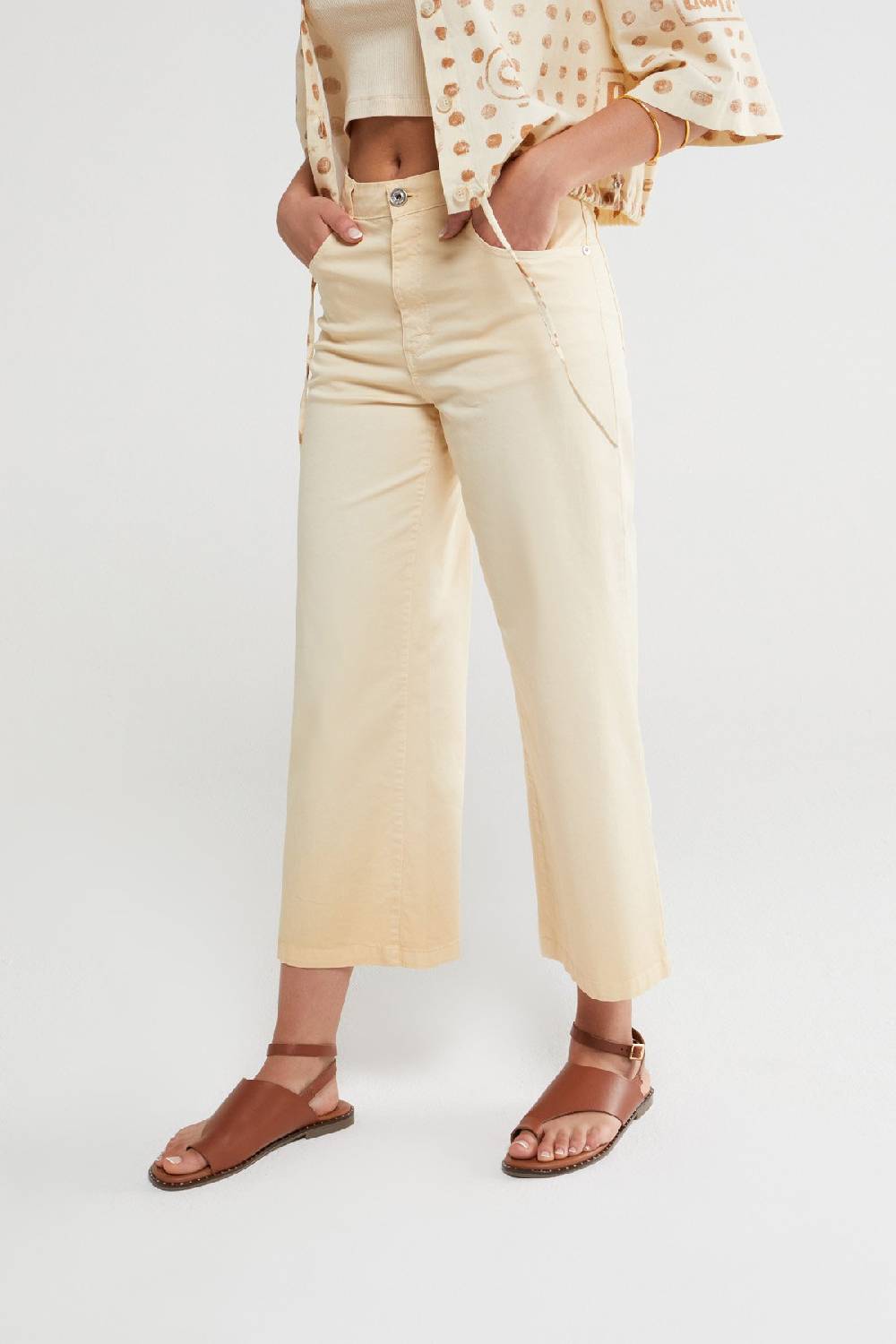 Ottod'Ame Cotton Flare Trousers