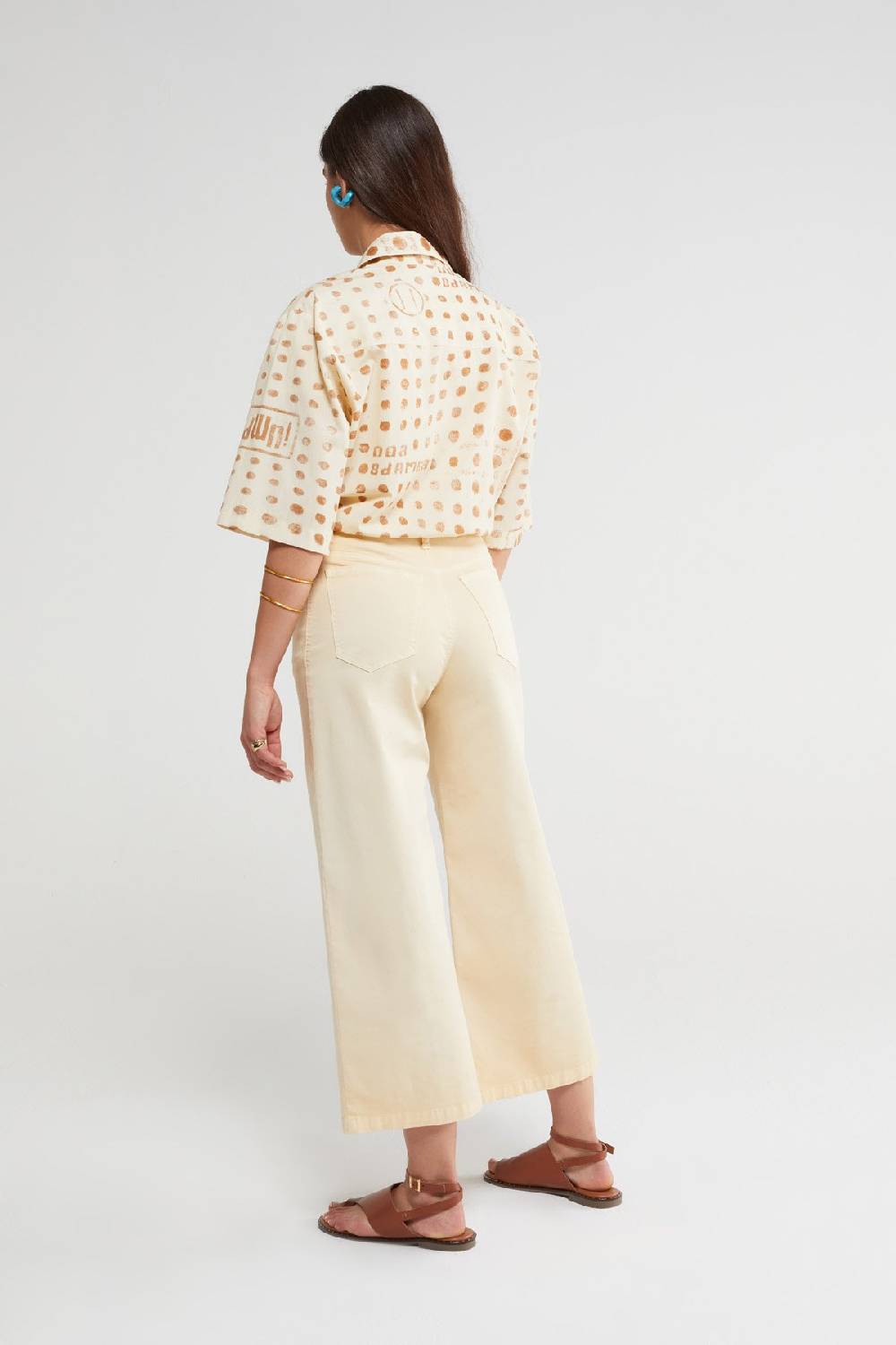 Ottod'Ame Cotton Flare Trousers