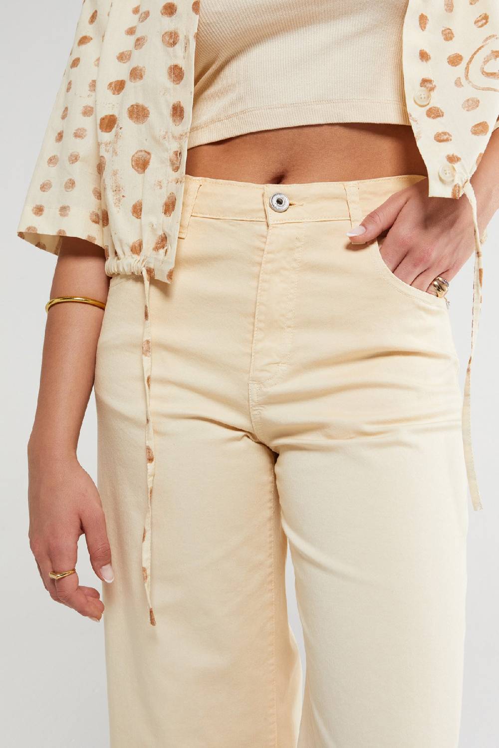 Ottod'Ame Cotton Flare Trousers