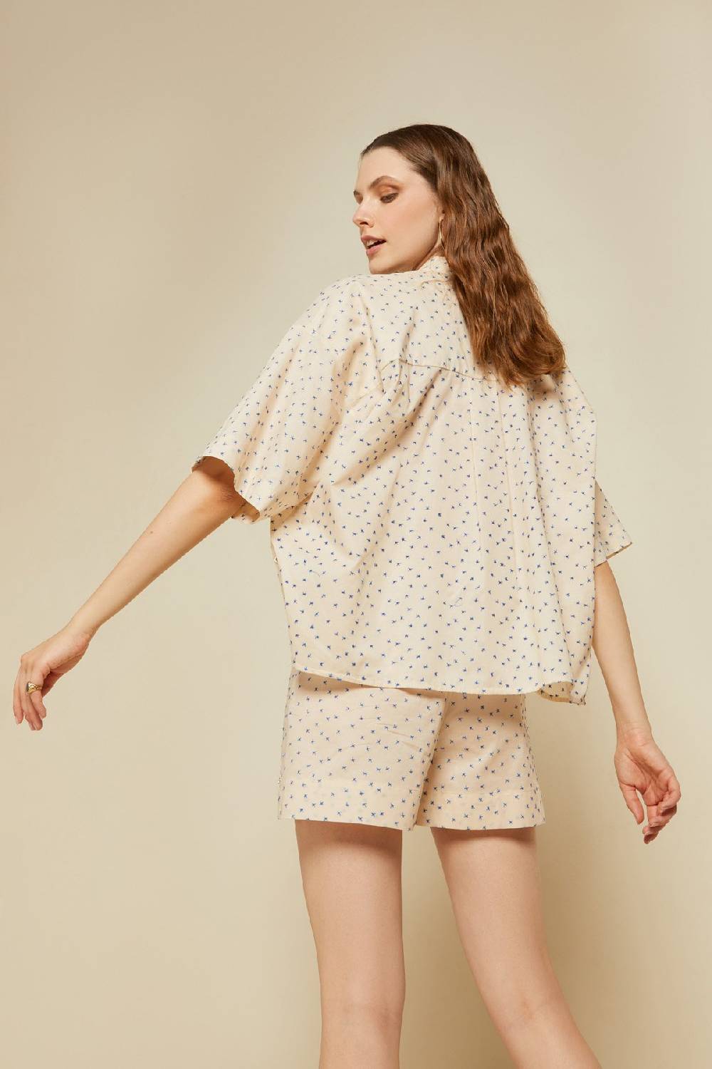 Ottod'Ame Cotton Half-sleeve Shirt