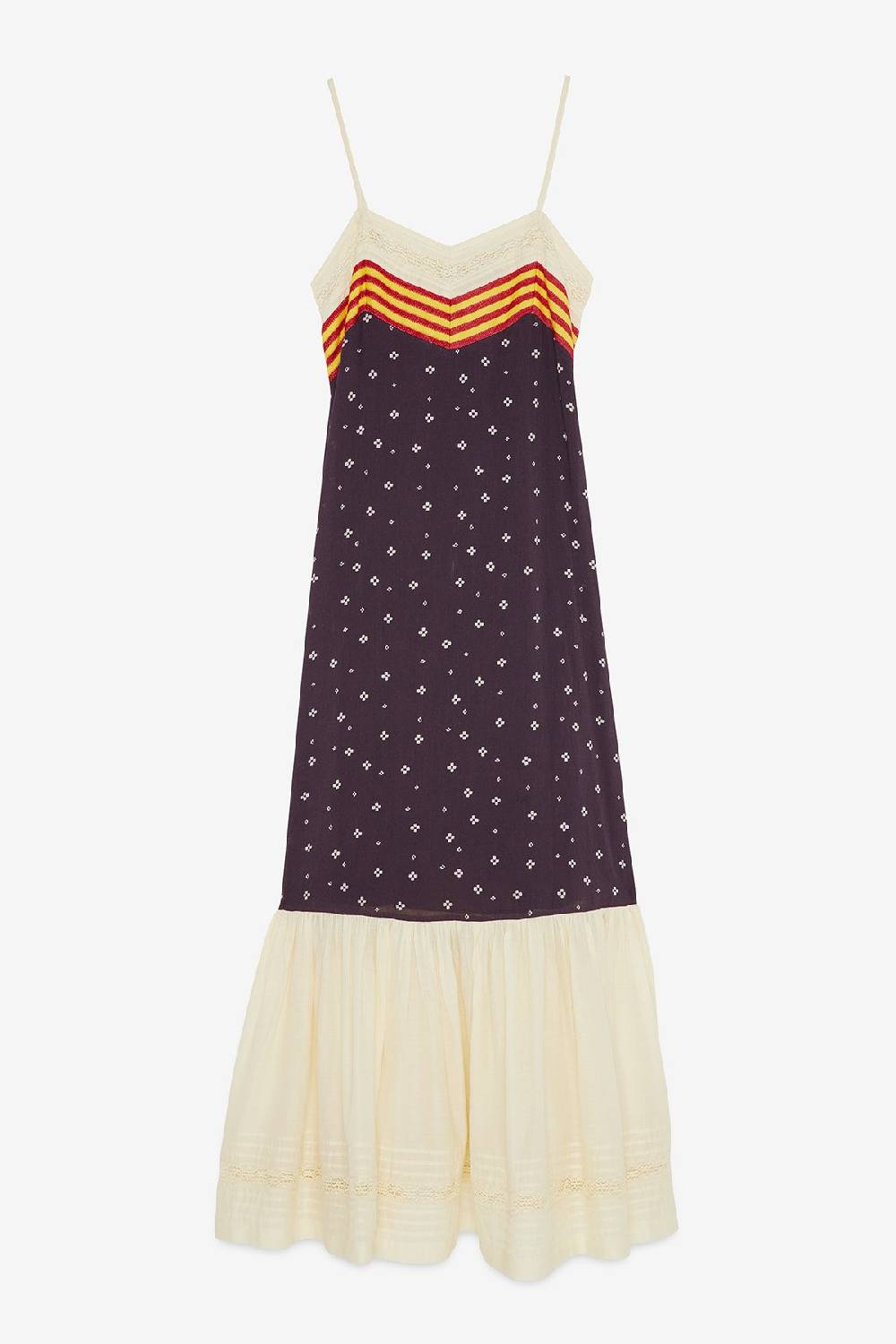 Ottod'Ame Cotton Long Dress With Ruffle