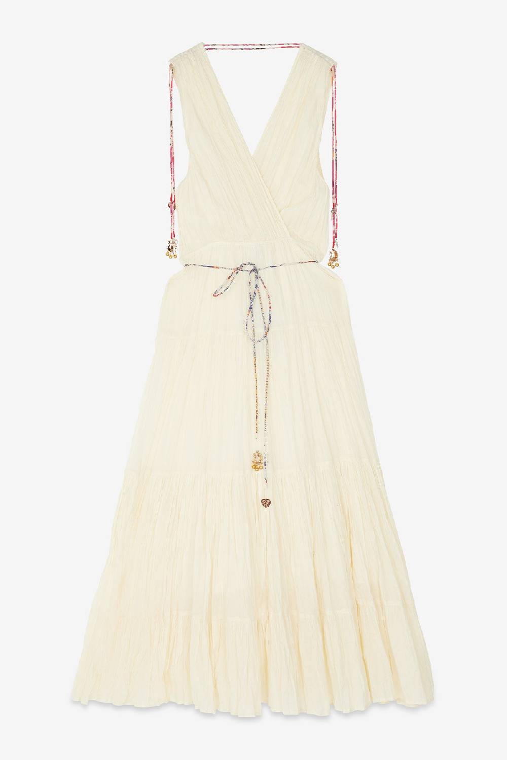 Ottod'Ame Cotton Long Dress With Ruffles