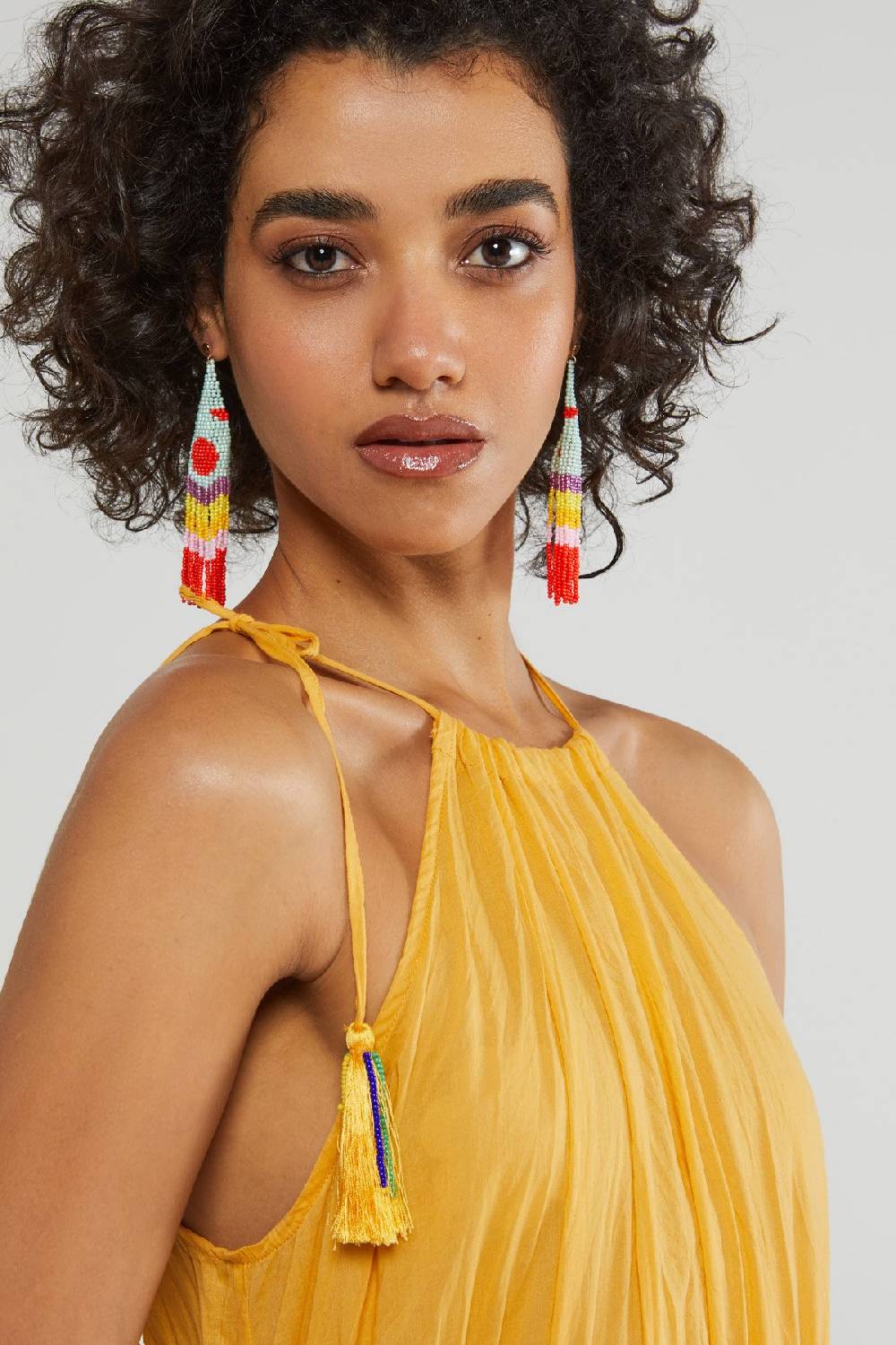 Ottod'Ame Cotton Long Dress With Ruffles