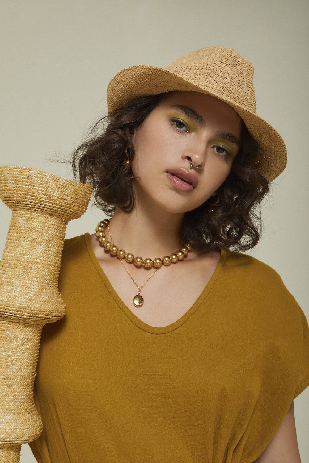 Ottod'Ame Cotton Long Dress With Sash