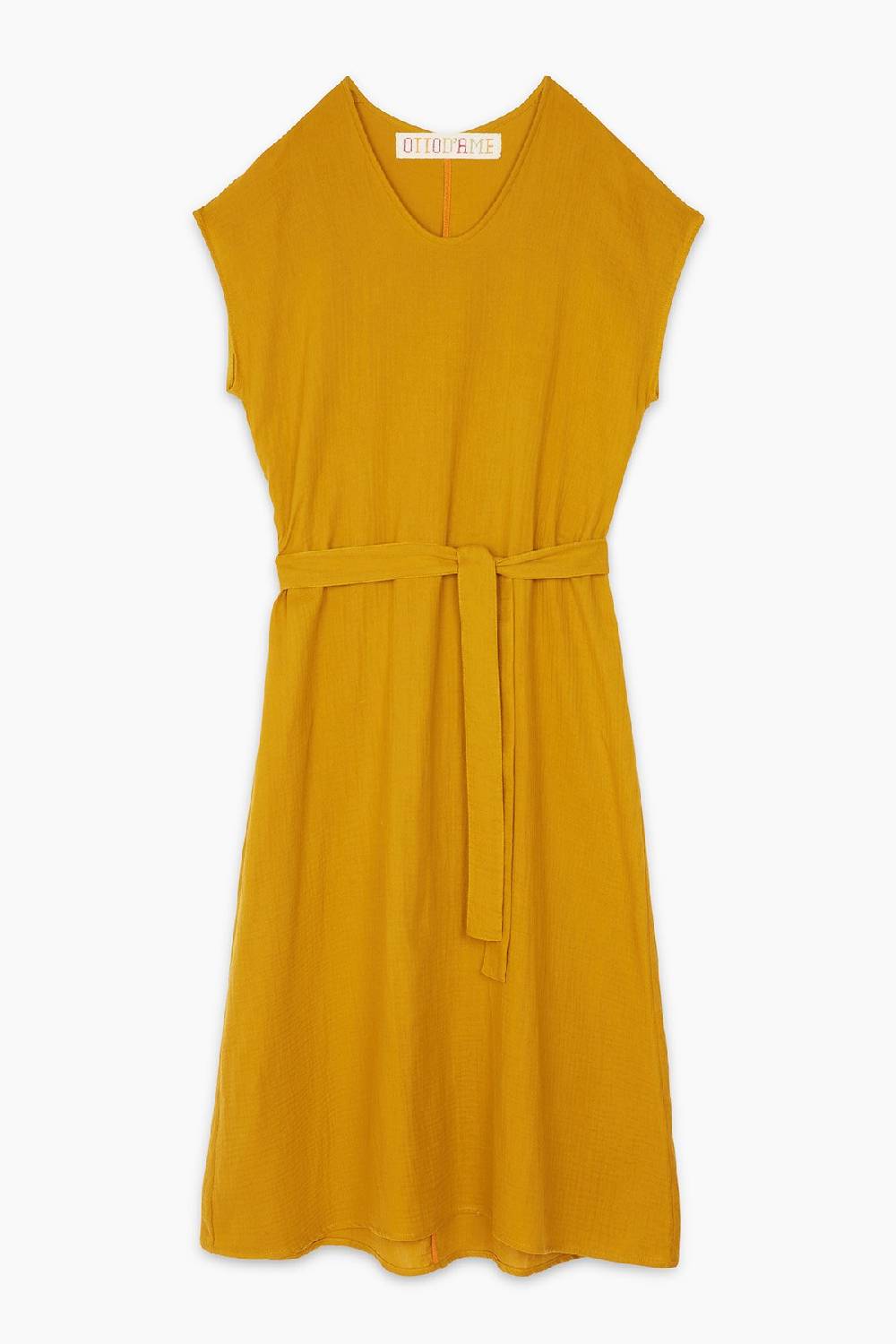 Ottod'Ame Cotton Long Dress With Sash