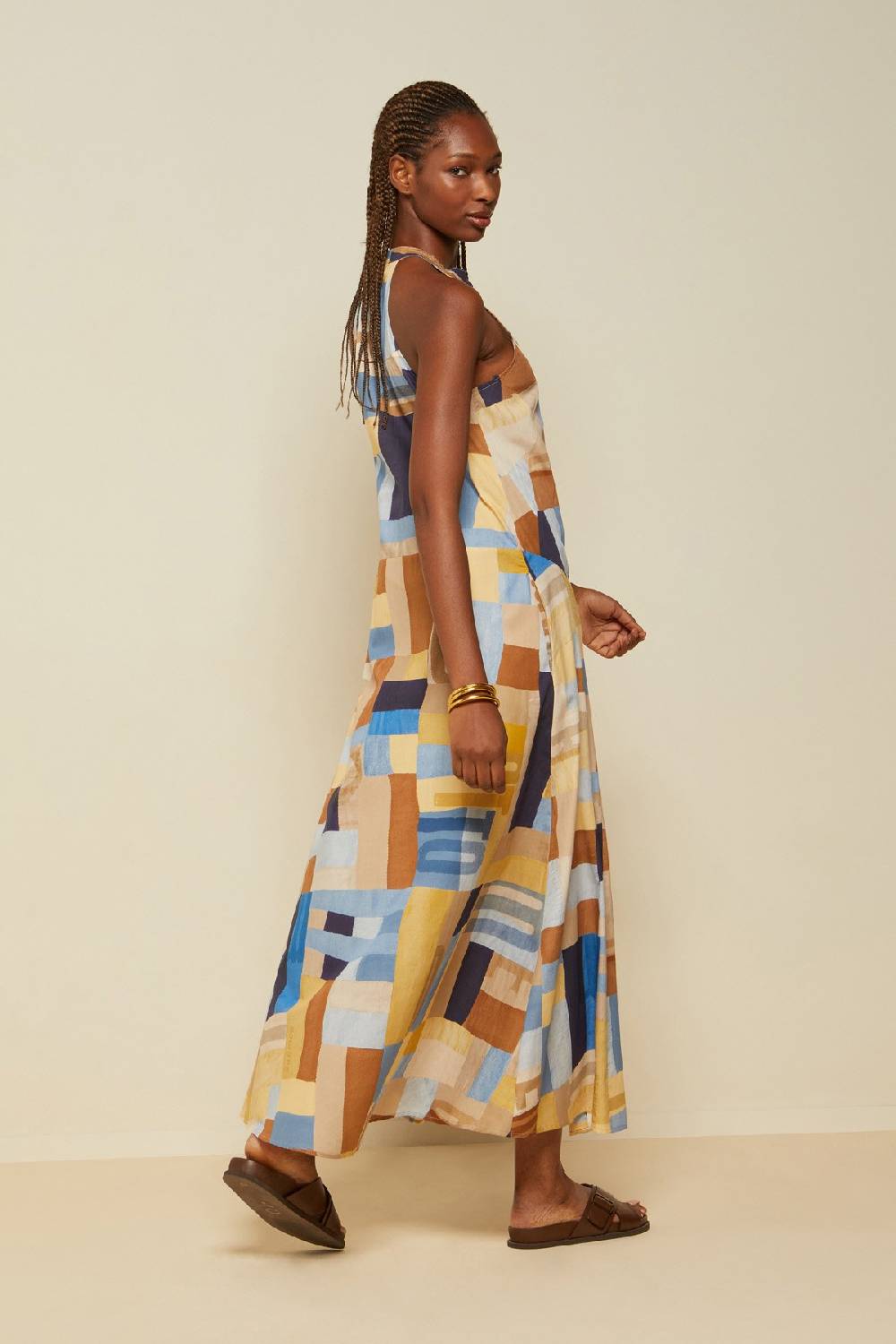 Ottod'Ame Cotton Long Dress With Slit