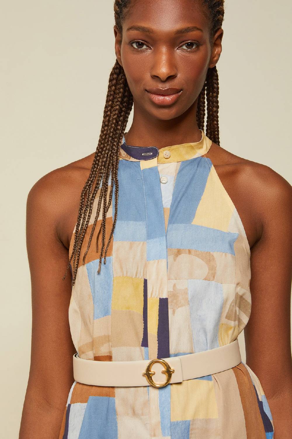 Ottod'Ame Cotton Long Dress With Slit