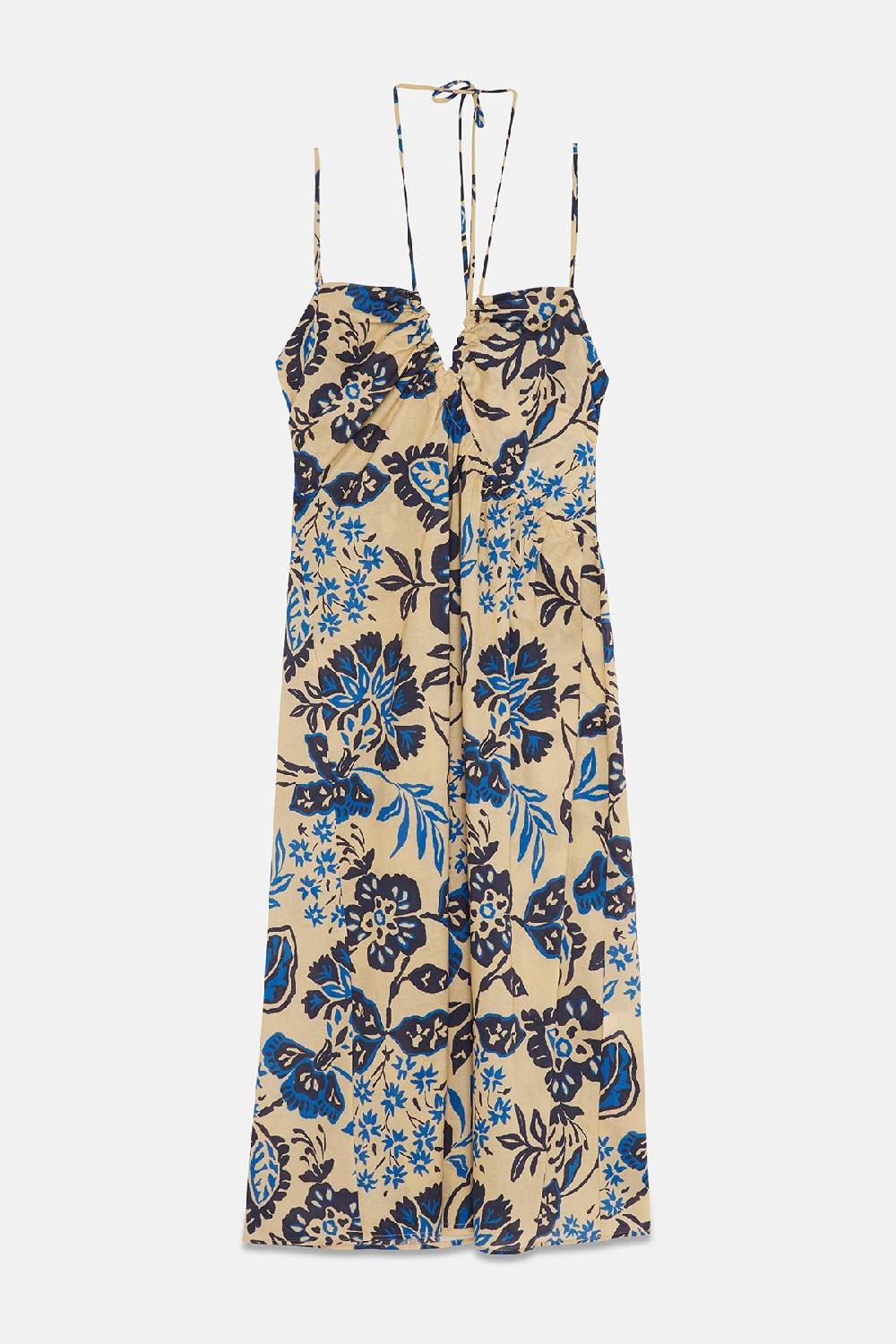 Ottod'Ame Cotton Midi Dress With Drawstring