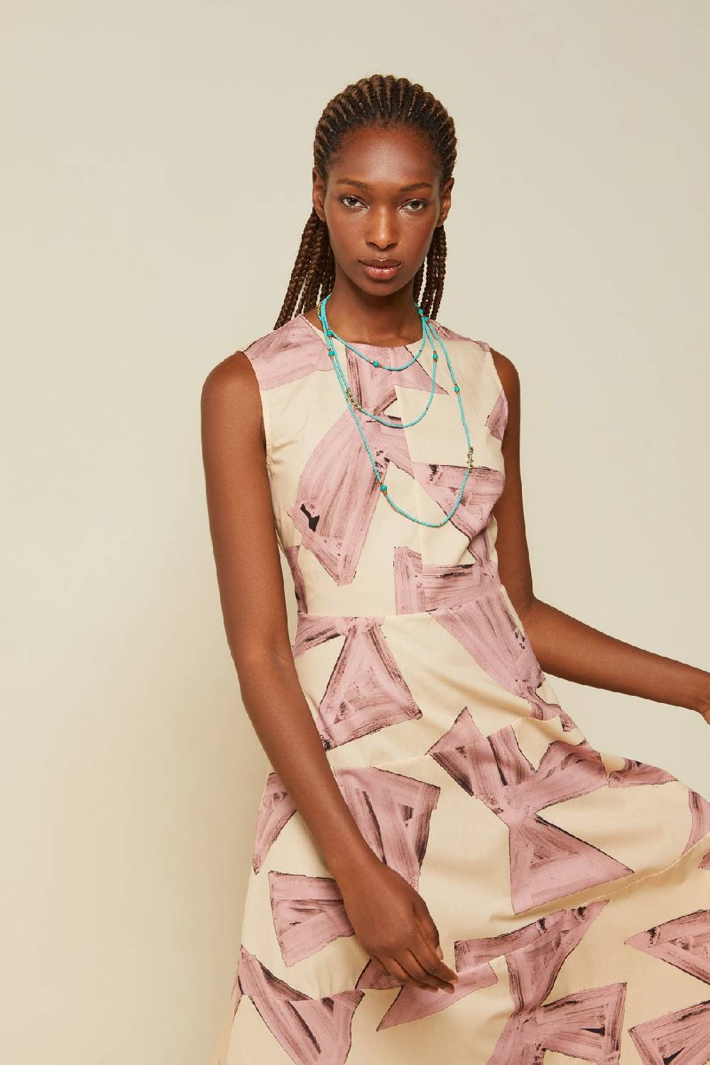 Ottod'Ame Cotton Midi Poodle Dress