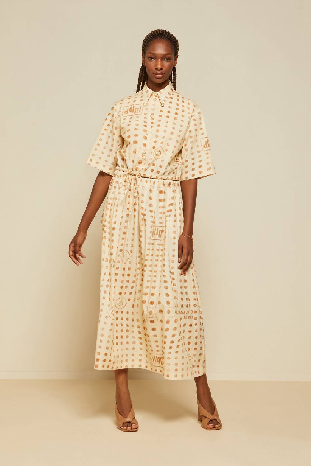 ottod'Ame Cotton midi skirt