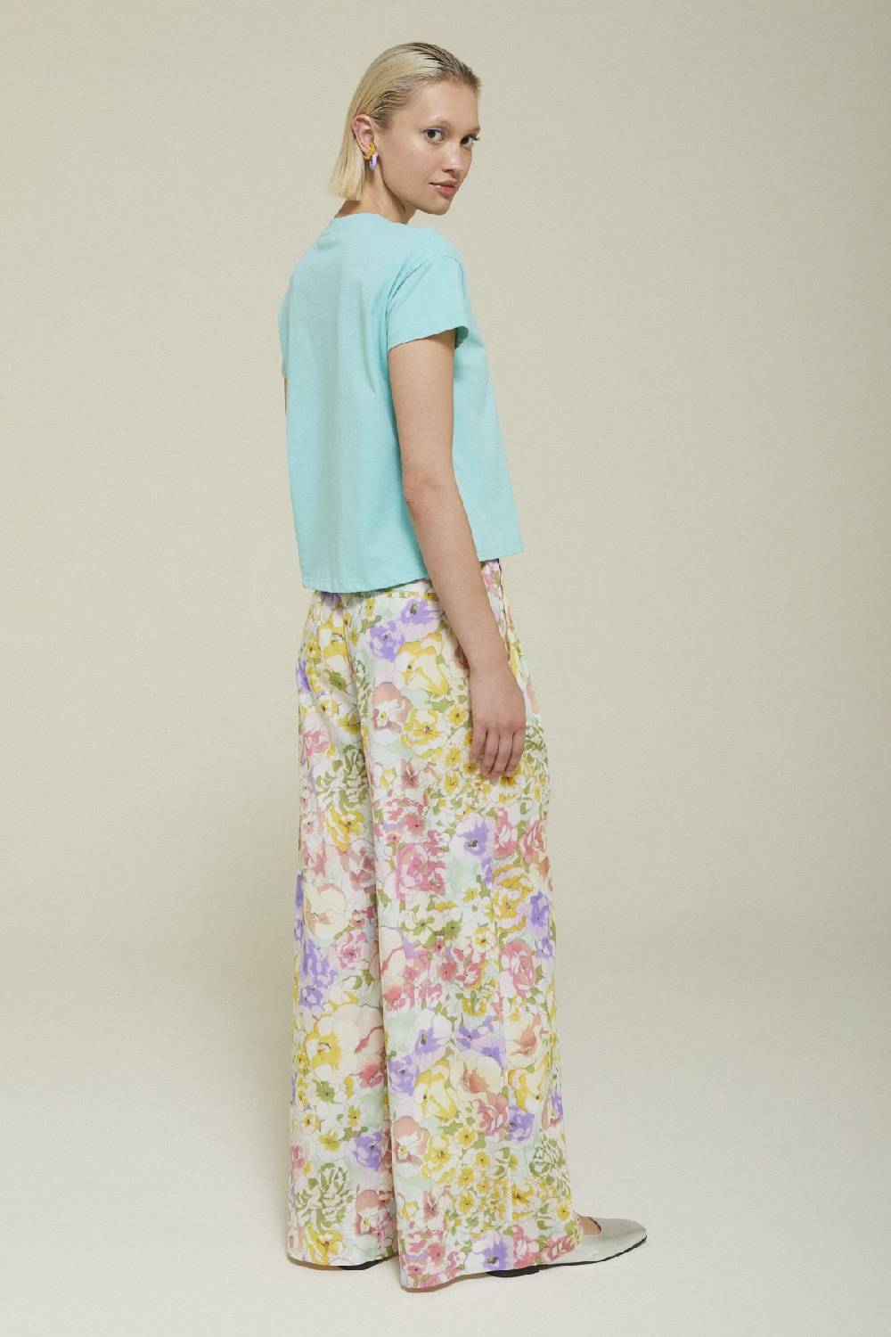 Ottod'Ame Cotton Palazzo Trousers