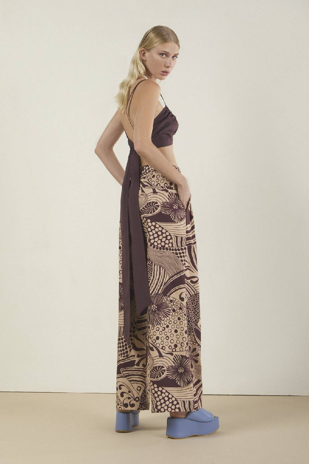 Ottod'Ame Cotton Palazzo Trousers