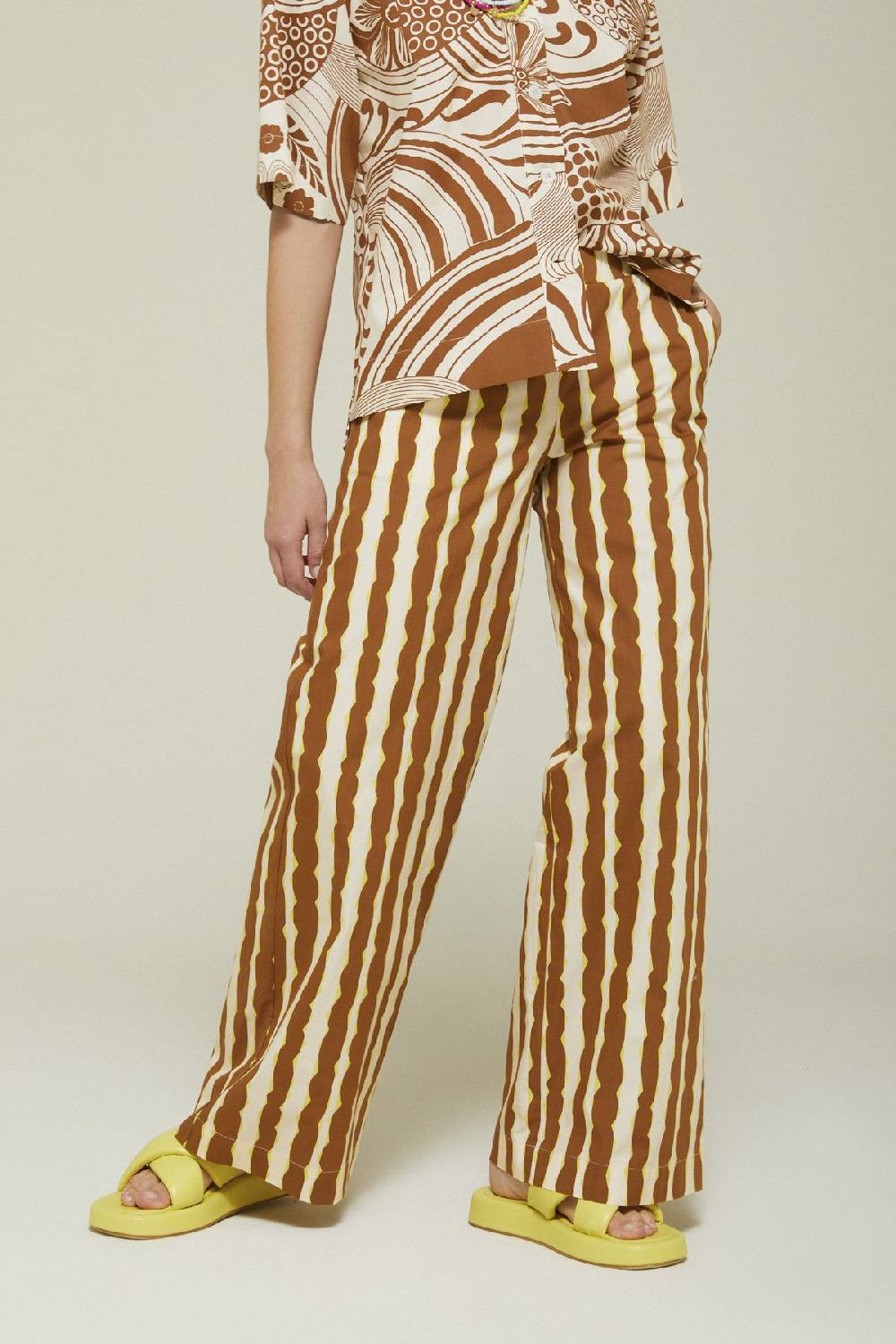 Ottod'Ame Cotton Palazzo Trousers