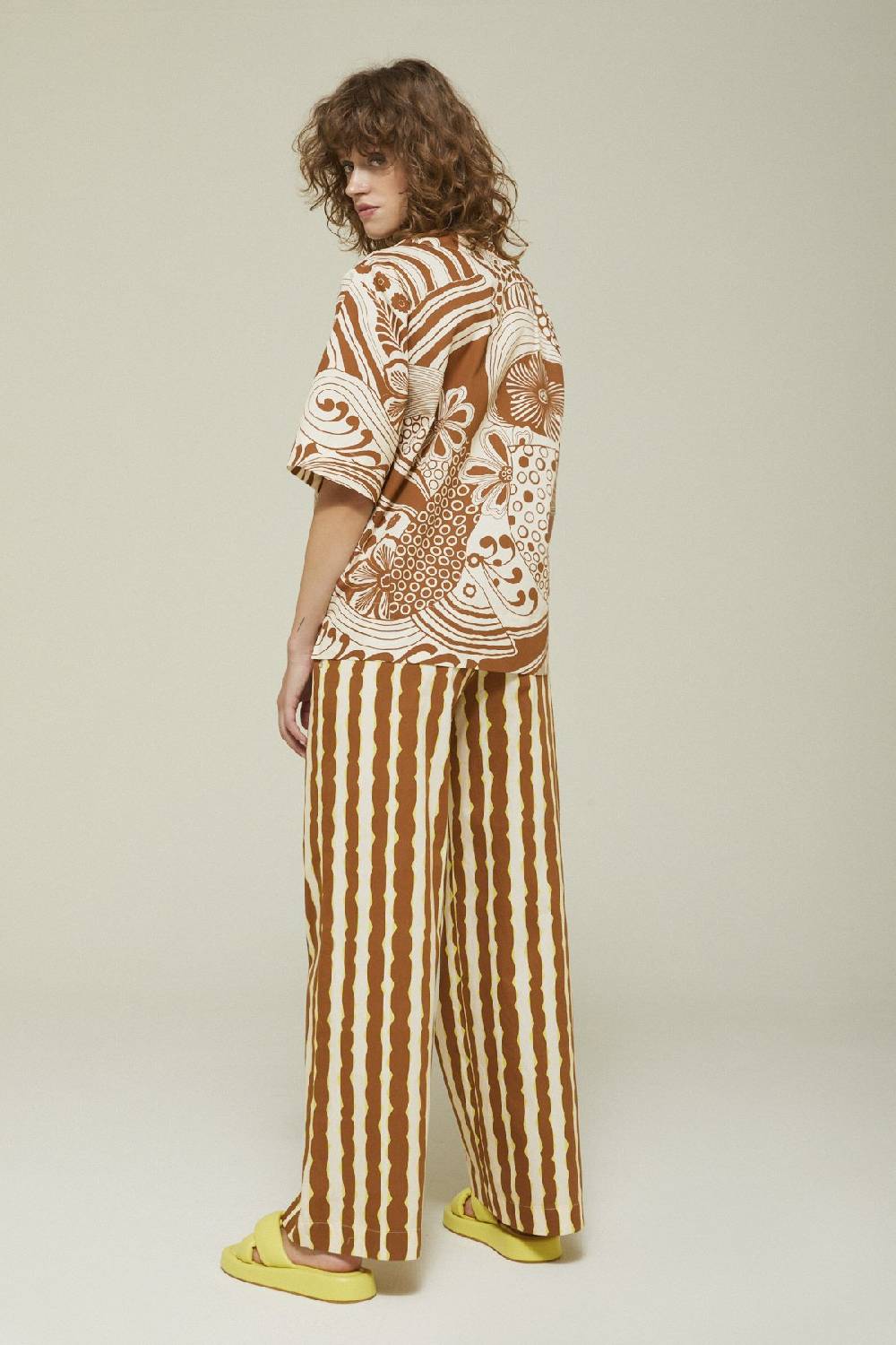 Ottod'Ame Cotton Palazzo Trousers