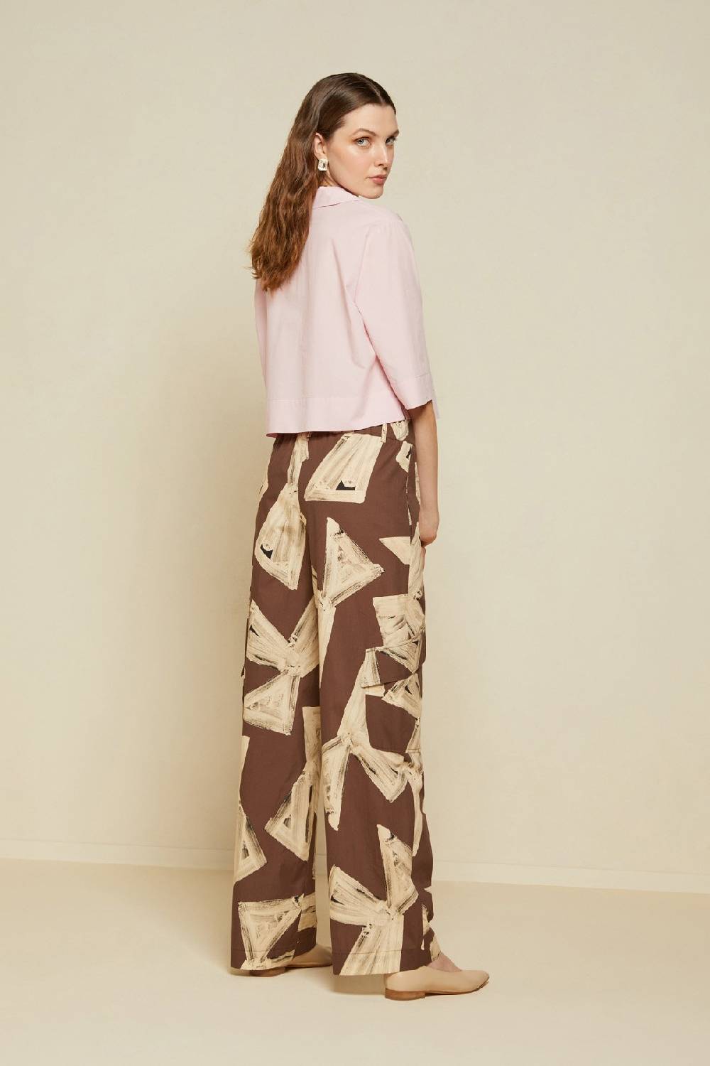 Ottod'Ame Cotton Palazzo Trousers