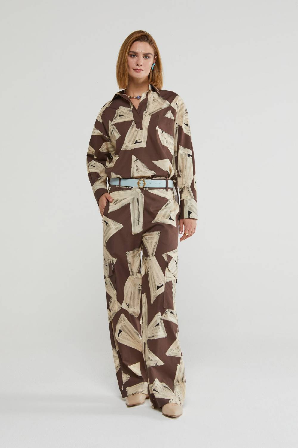 Ottod'Ame Cotton Palazzo Trousers