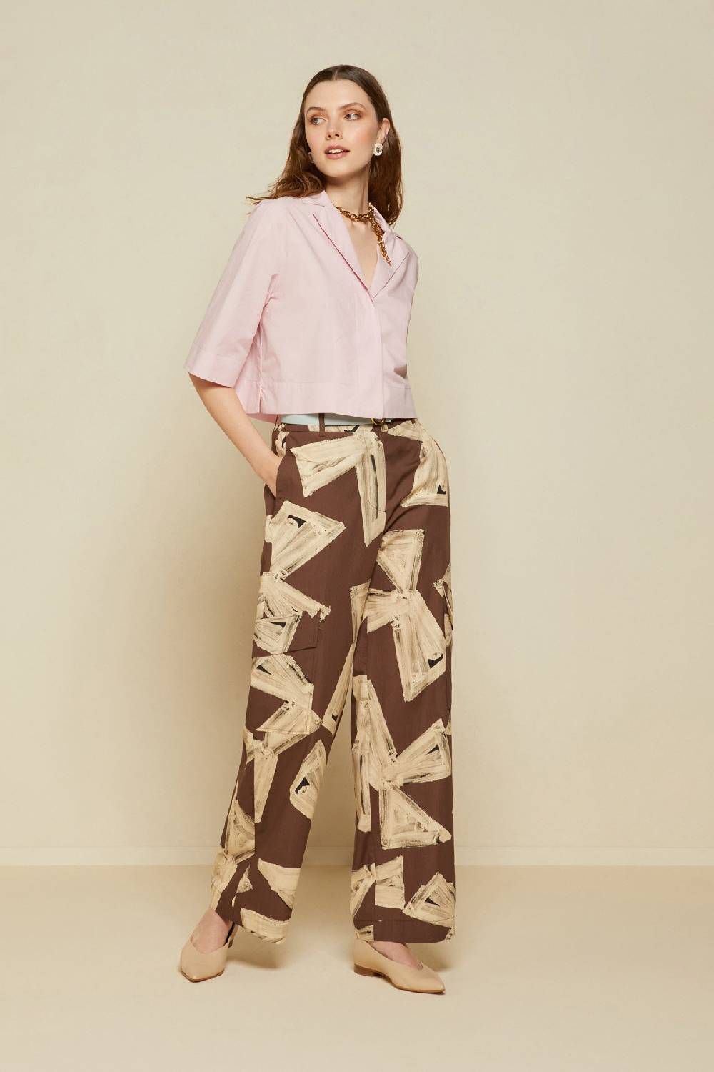 ottod'Ame Cotton palazzo trousers