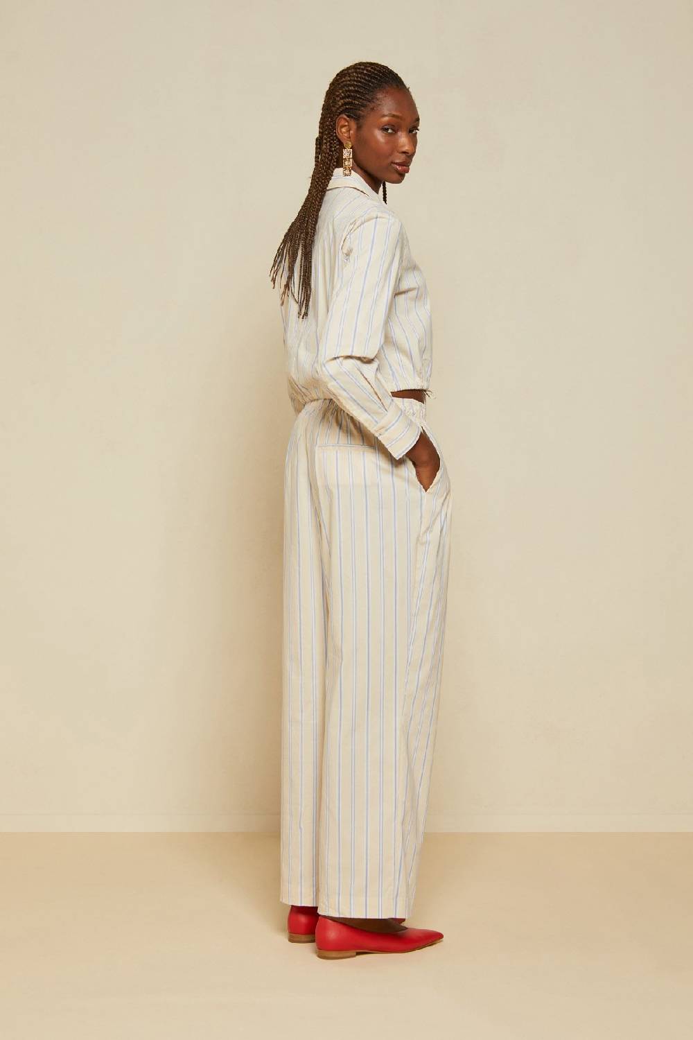 Ottod'Ame Cotton Palazzo Trousers