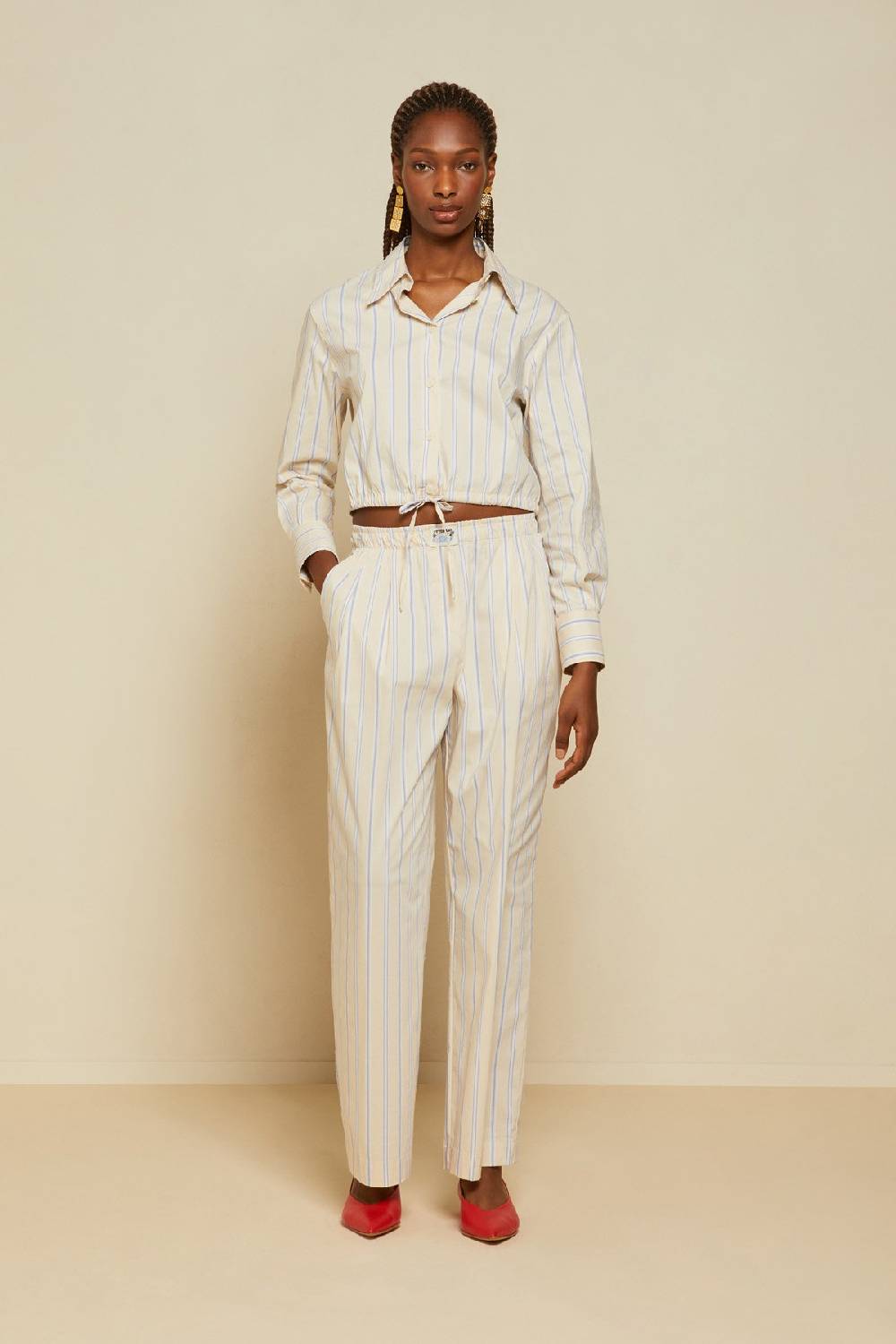 ottod'Ame Cotton palazzo trousers