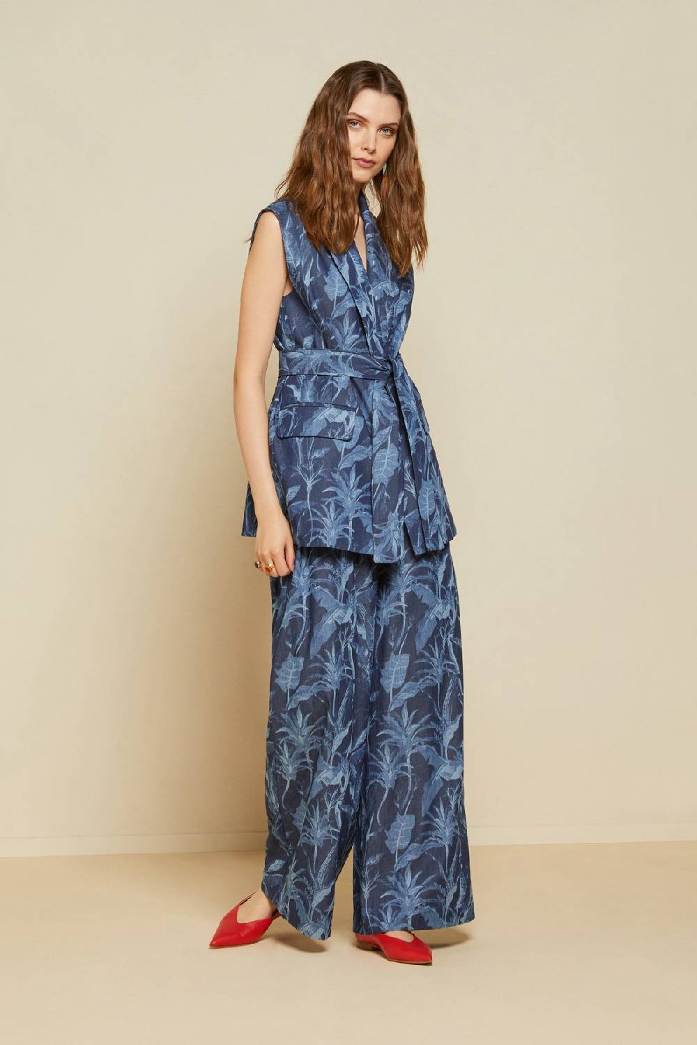 Ottod'Ame Cotton Palazzo Trousers