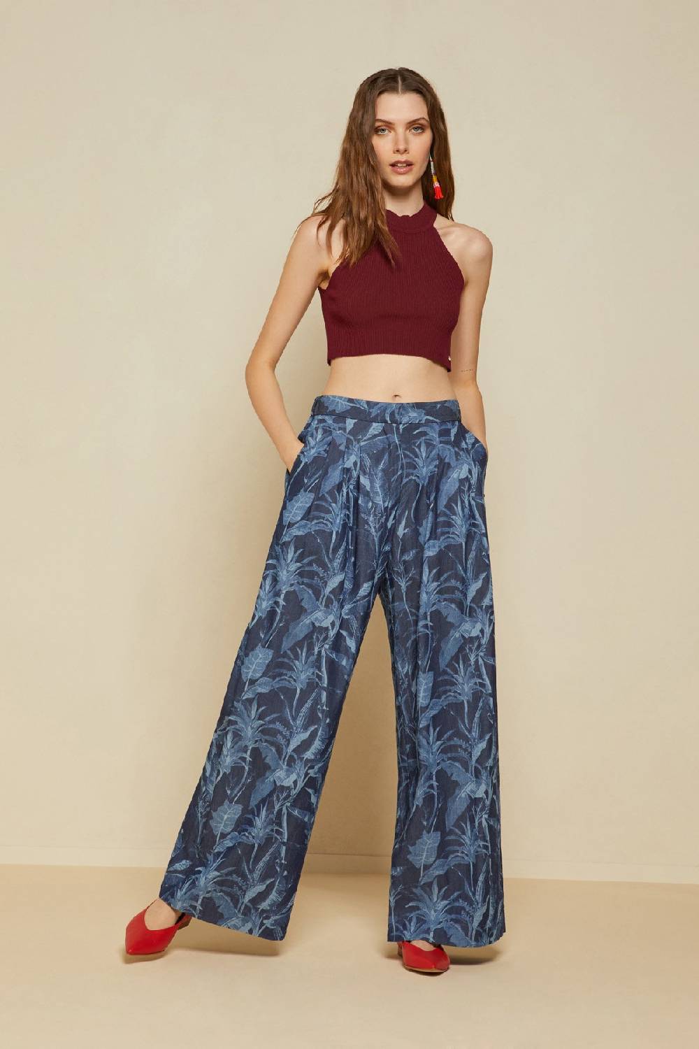 ottod'Ame Cotton palazzo trousers