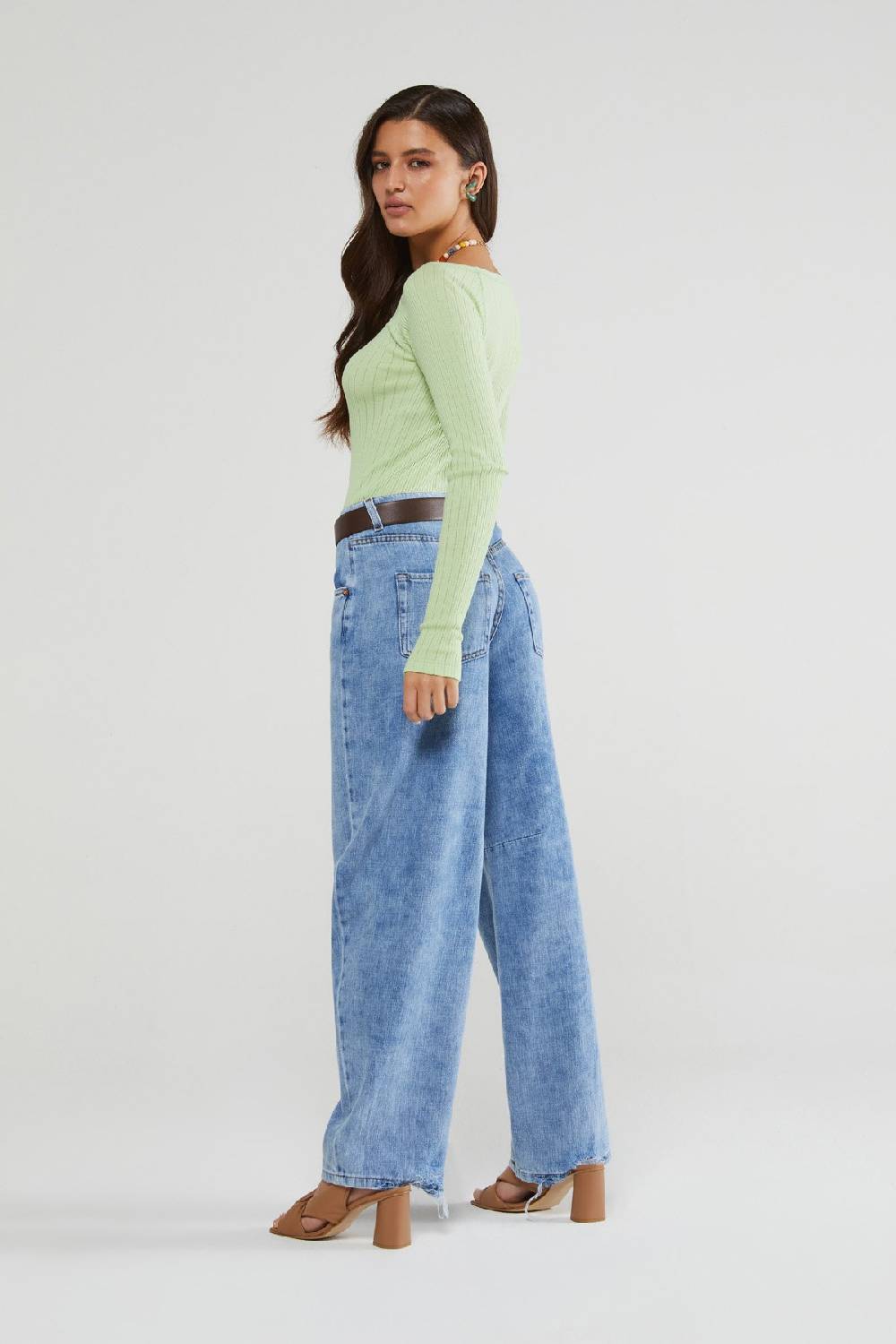 Ottod'Ame Cotton Ribbed Knit Sweater