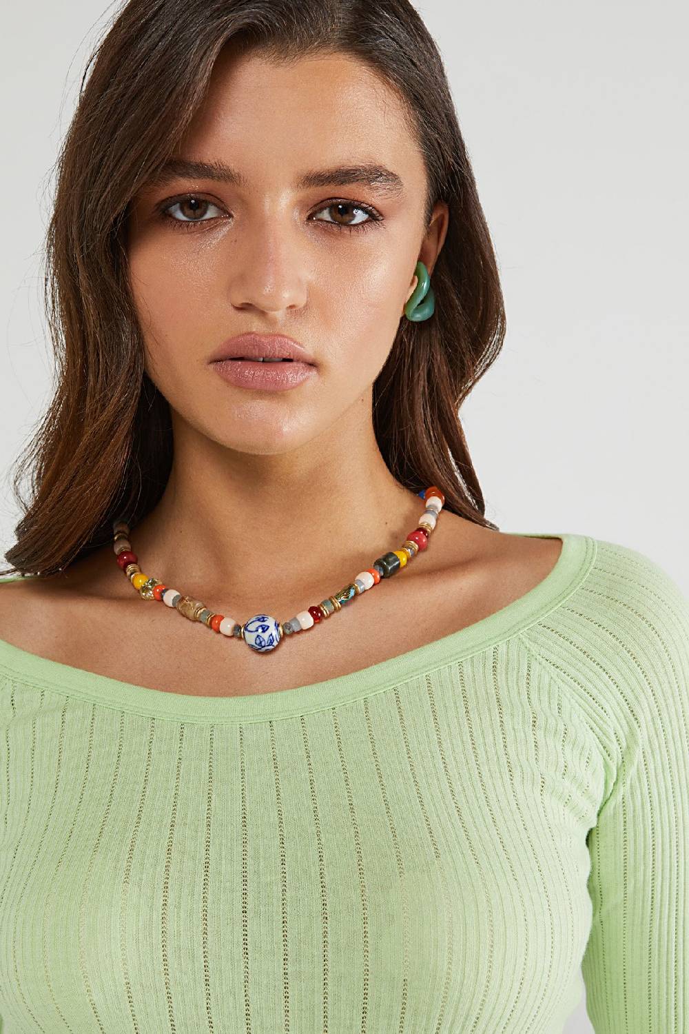 Ottod'Ame Cotton Ribbed Knit Sweater