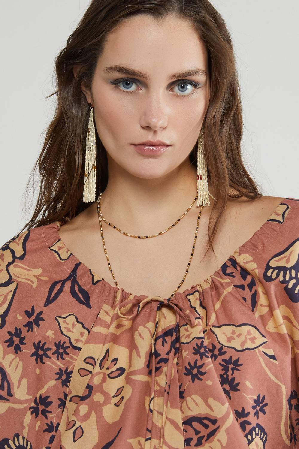 Ottod'Ame Cotton Shirt With Balloon Sleeves