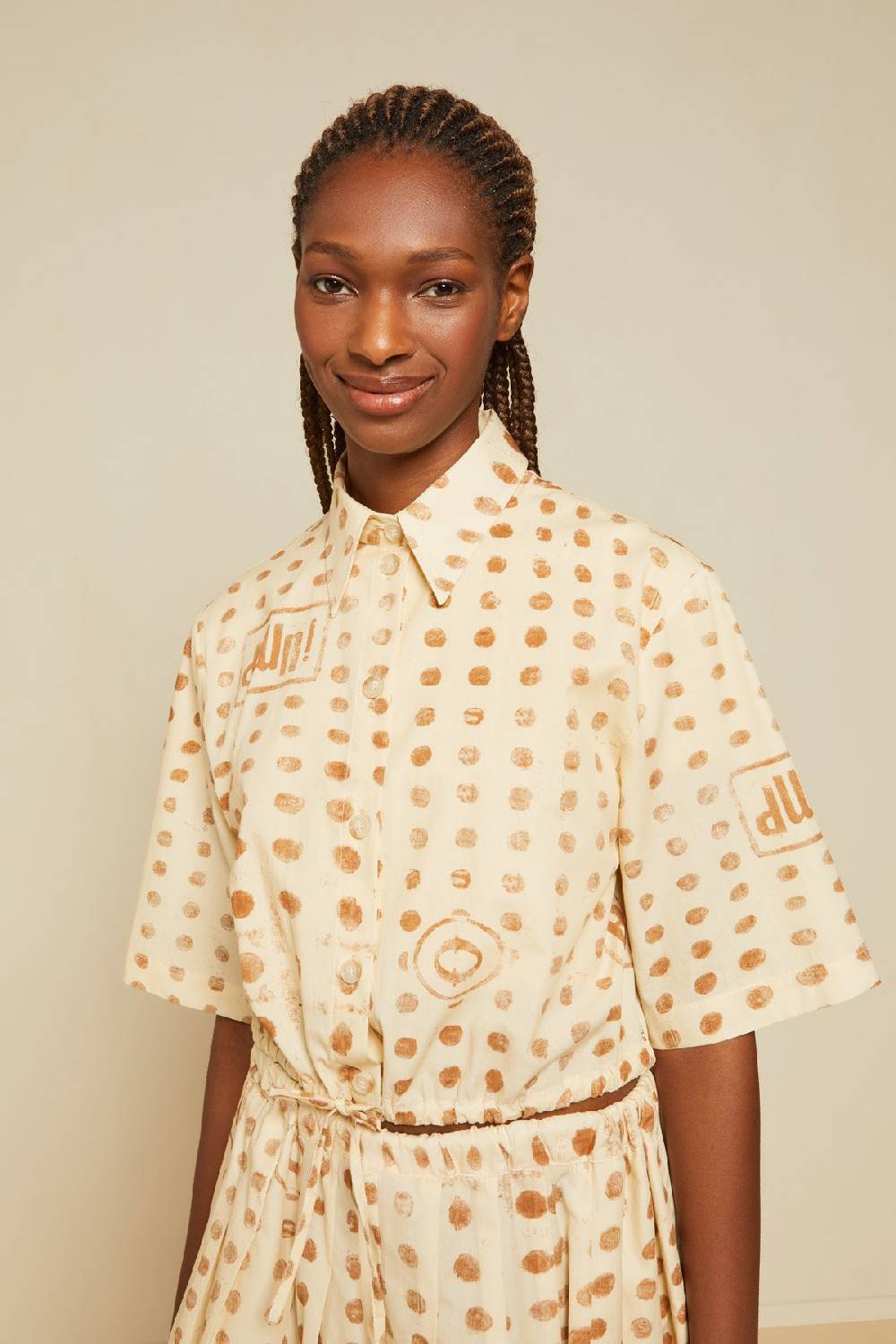 Ottod'Ame Cotton Shirt With Drawstring